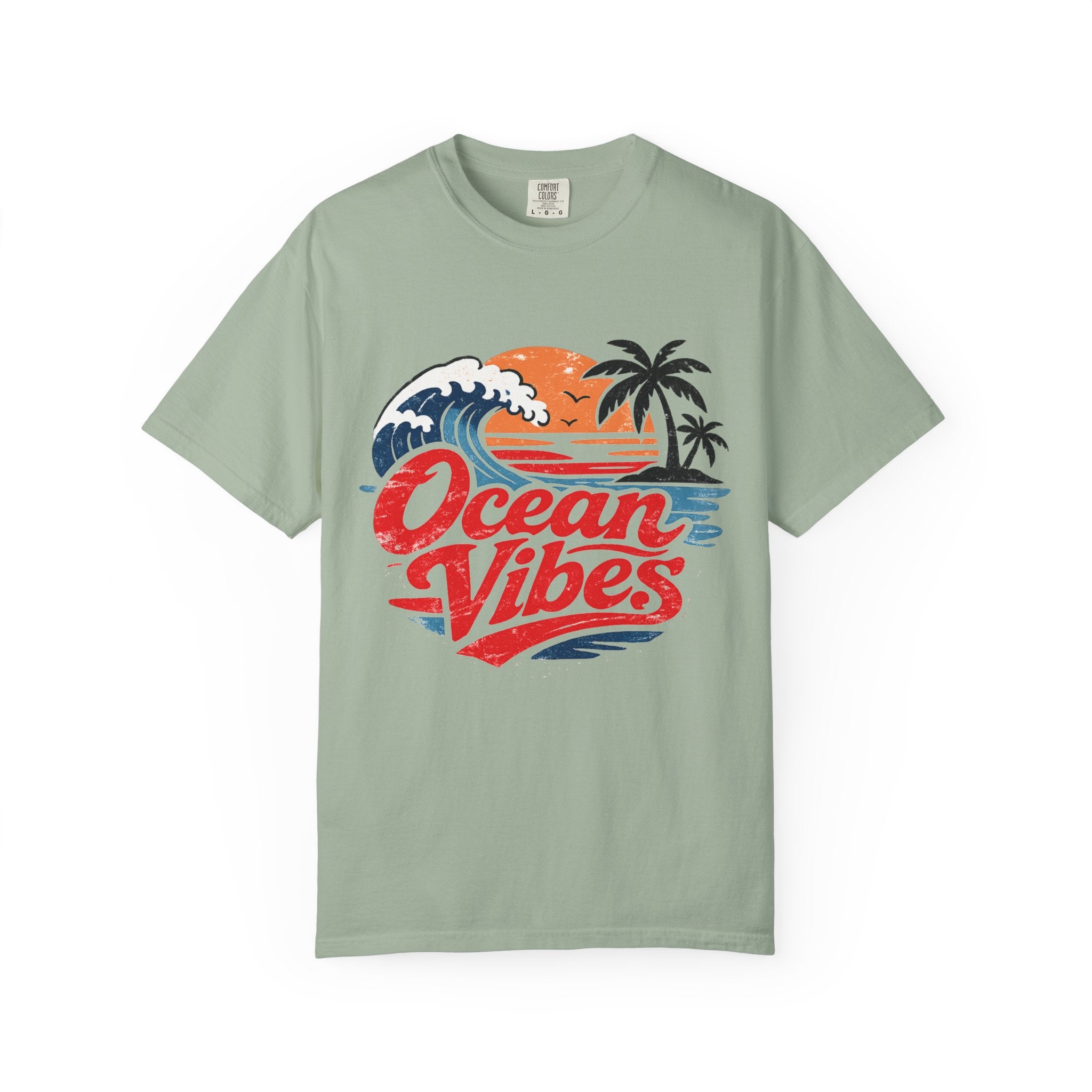Ocean Vibes Beach Graphic Tee – Coastal Summer T-Shirt