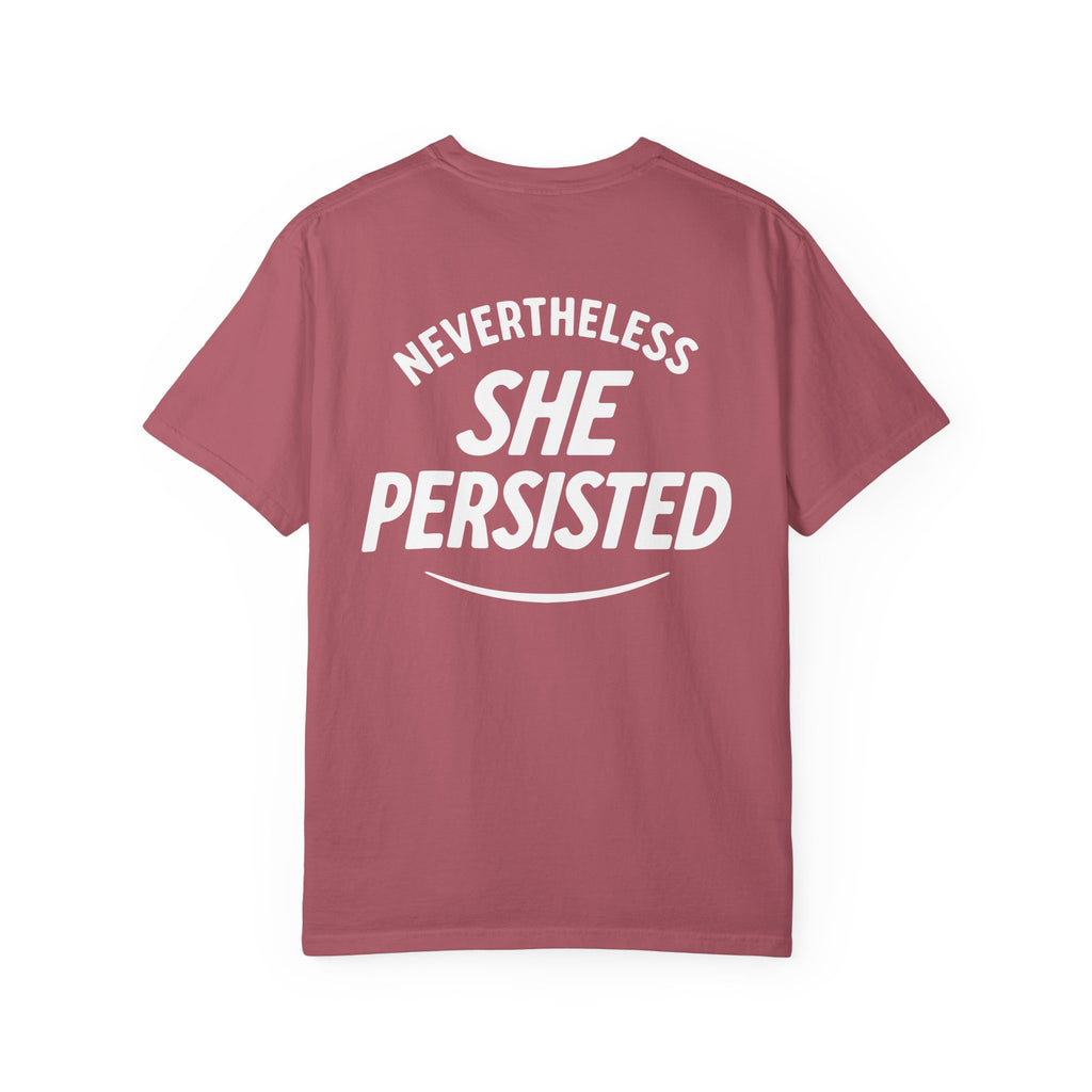 Nevertheless She Persisted Vintage Graphic Tee — Feminist Comfort Colors Tee