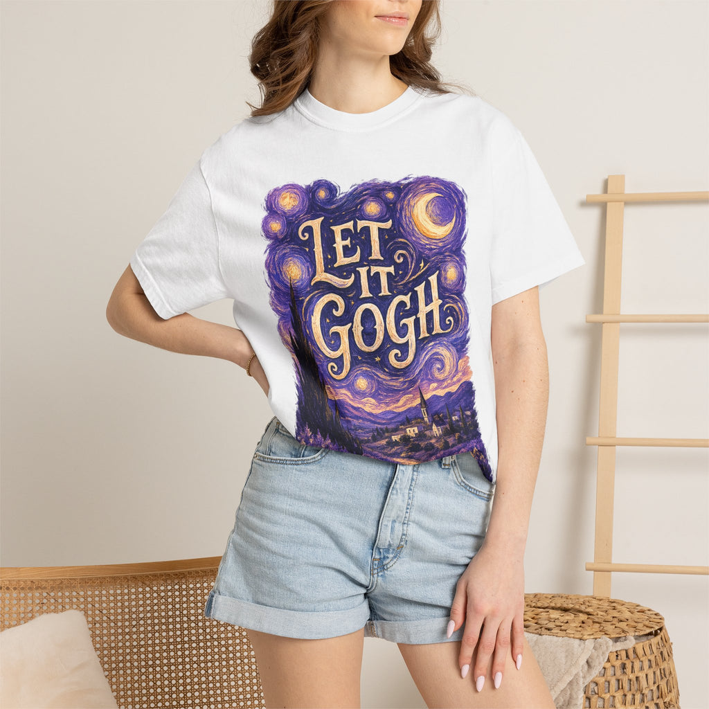 Let It Gogh T-Shirt — Van Gogh Starry Night Art Tee