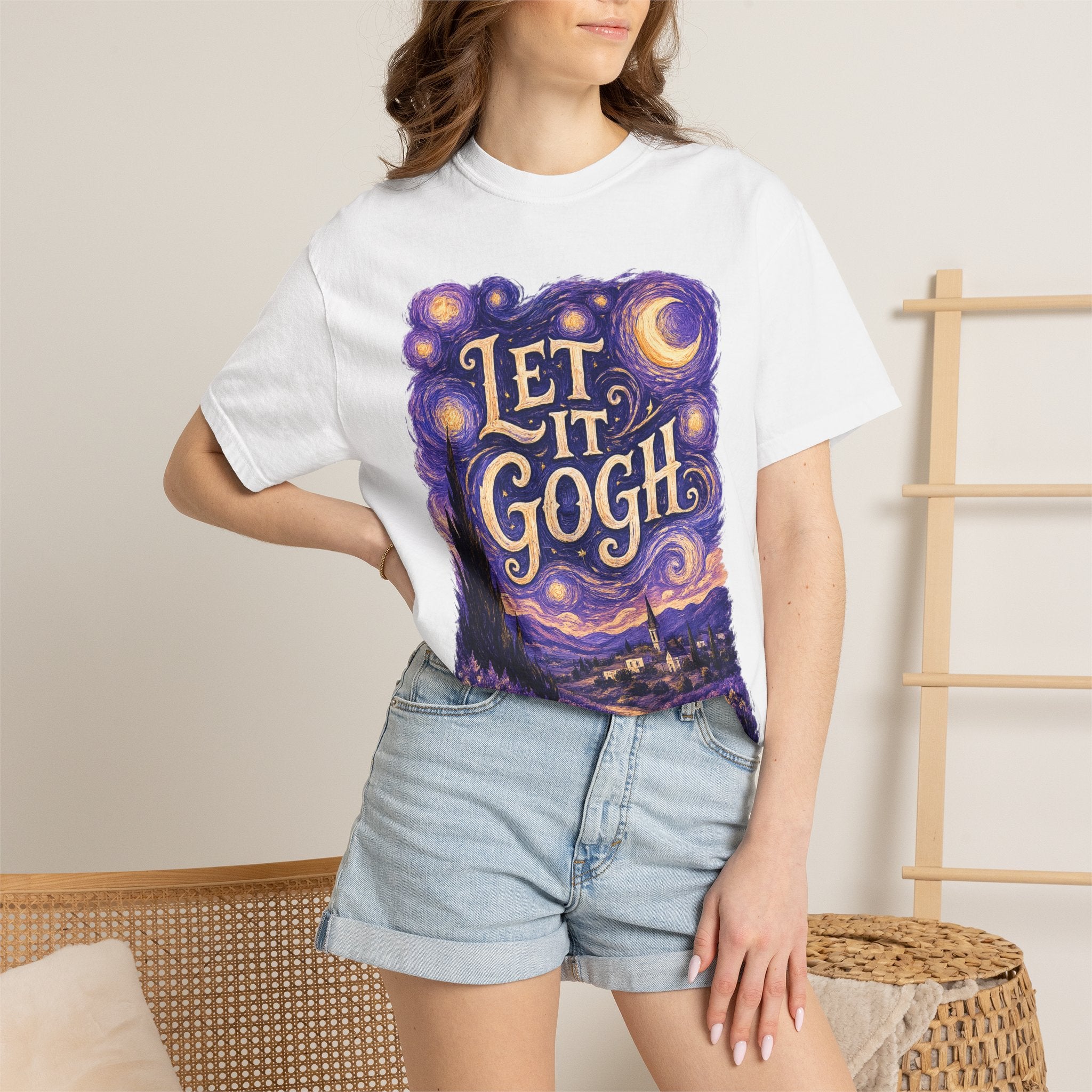 Let It Gogh T-Shirt — Van Gogh Starry Night Art Tee