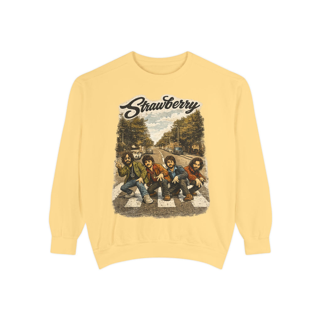 Strawberry Band Vintage-Style Sweatshirt