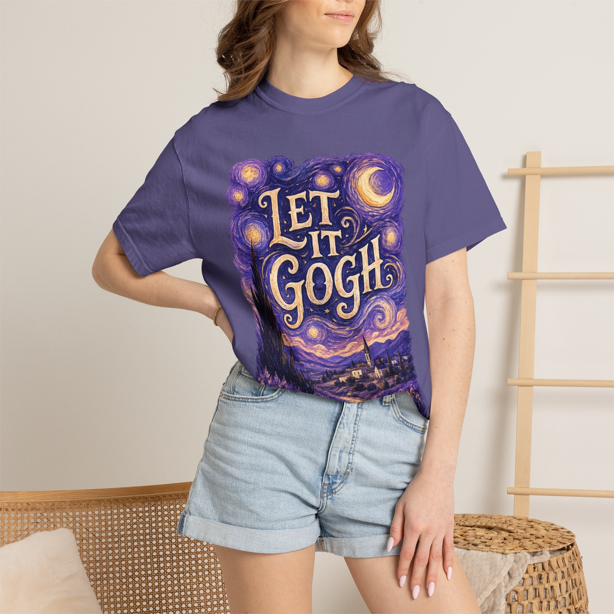 Let It Gogh T-Shirt — Van Gogh Starry Night Art Tee