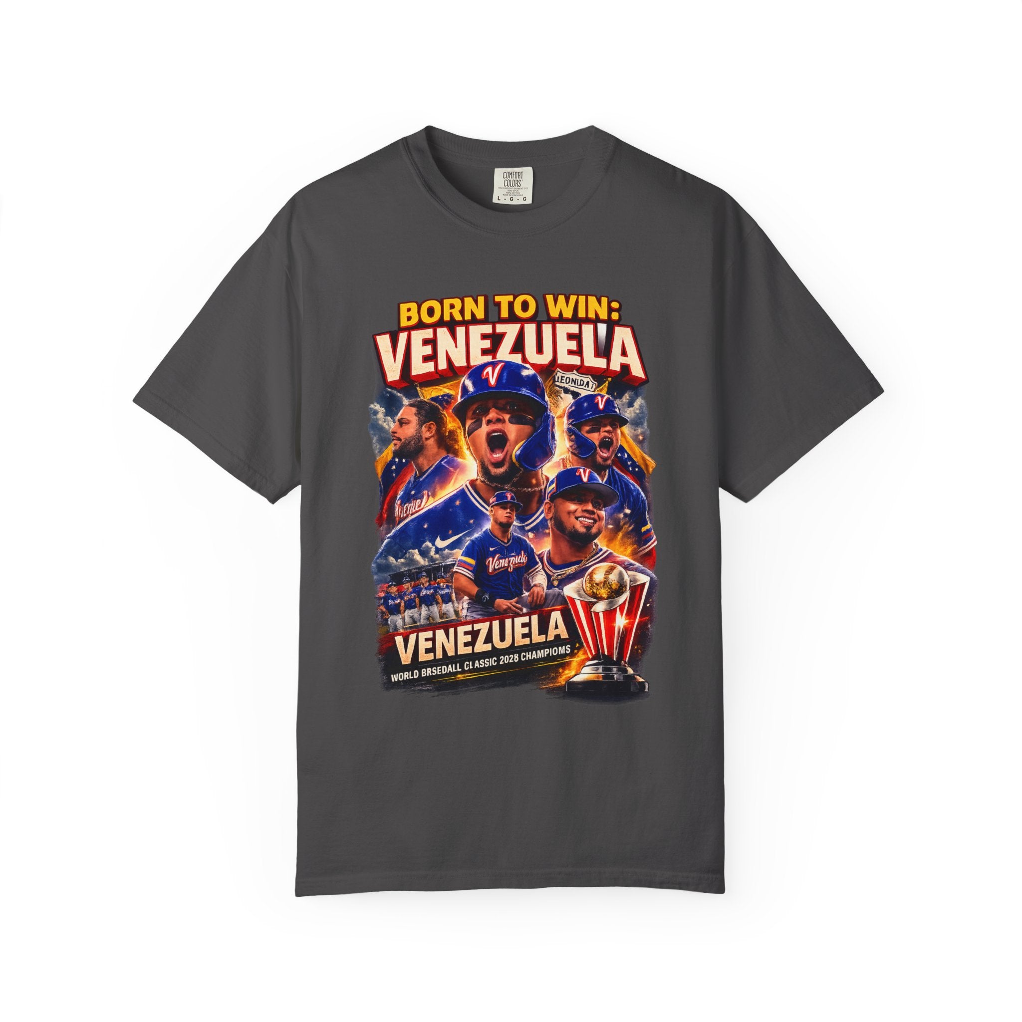 Venezuela WBC Champions 2026 T-Shirt — World Baseball Classic First Title Tee | Comfort Colors C1717 Vintage Baseball Shirt