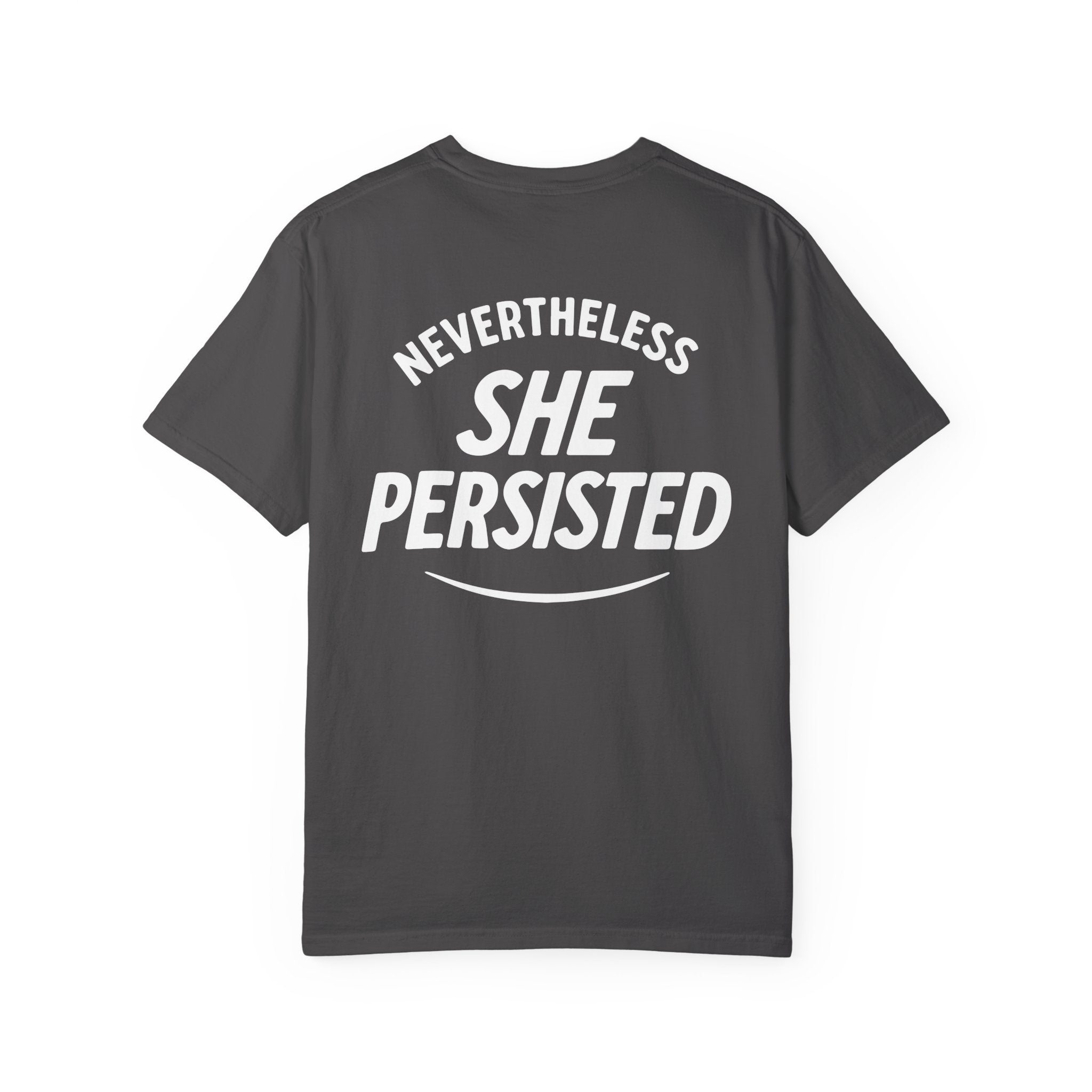 Nevertheless She Persisted Vintage Graphic Tee — Feminist Comfort Colors Tee