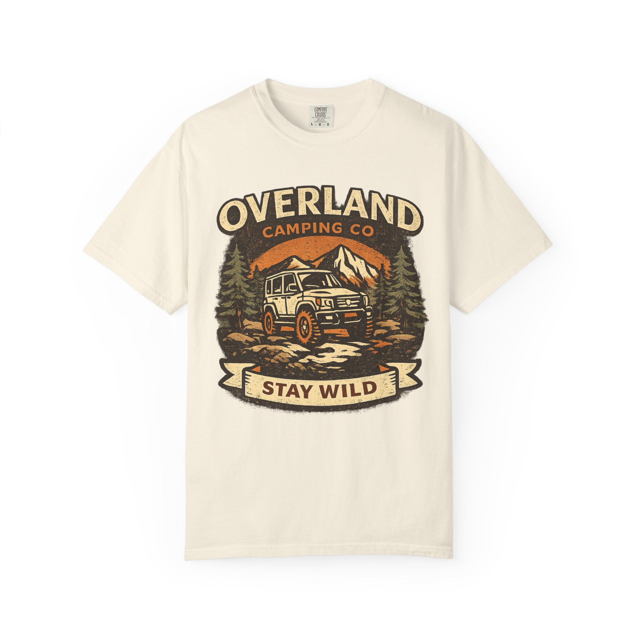 Oversized vintage graphic tee comfort colors ivory