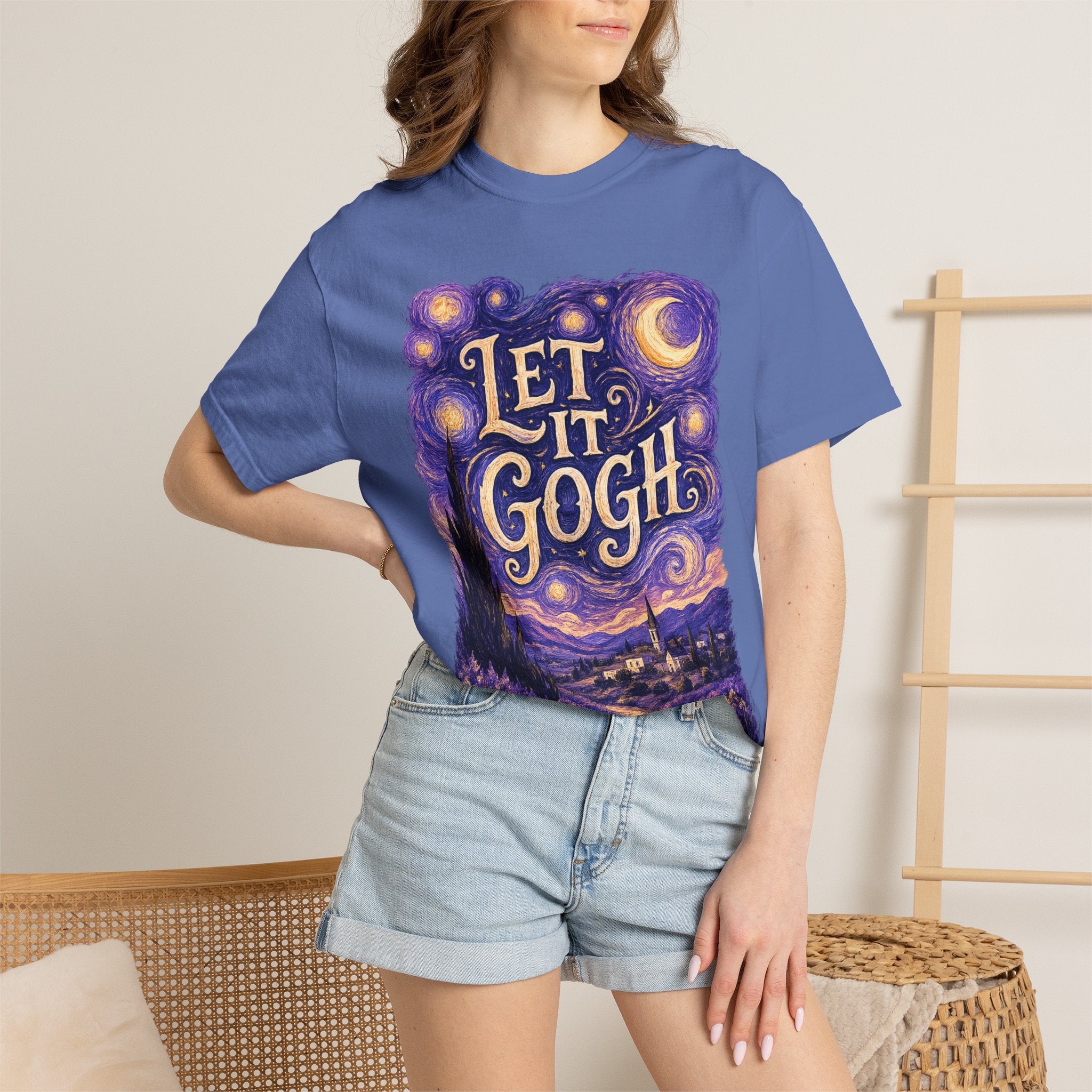 Let It Gogh T-Shirt — Van Gogh Starry Night Art Tee