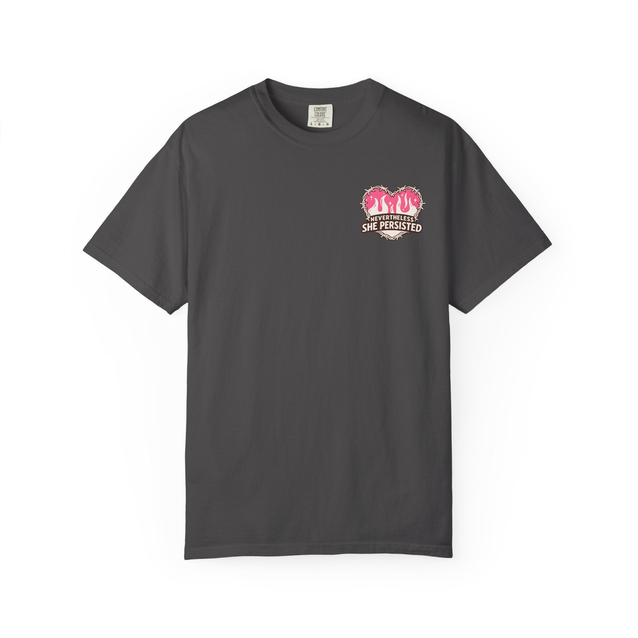 Nevertheless She Persisted Vintage Graphic Tee — Feminist Comfort Colors Tee