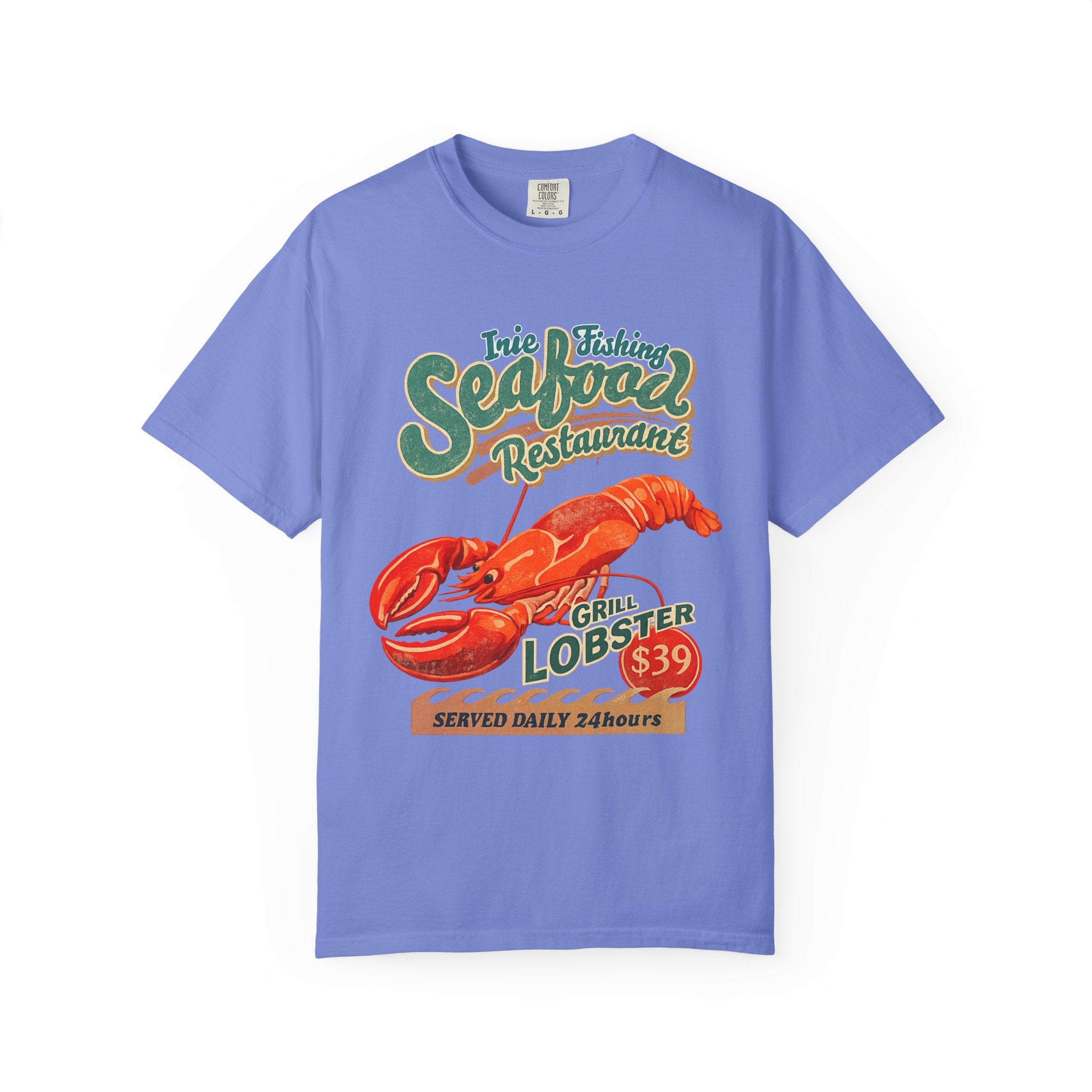 Seafood Restaurant Lobster T-Shirt — Vintage Grill Lobster 39 Tee