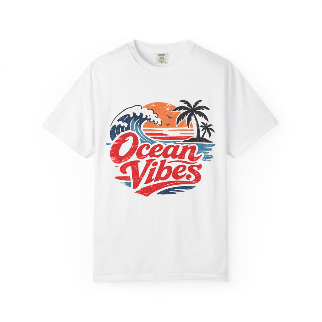 Ocean Vibes Beach Graphic Tee – Coastal Summer T-Shirt