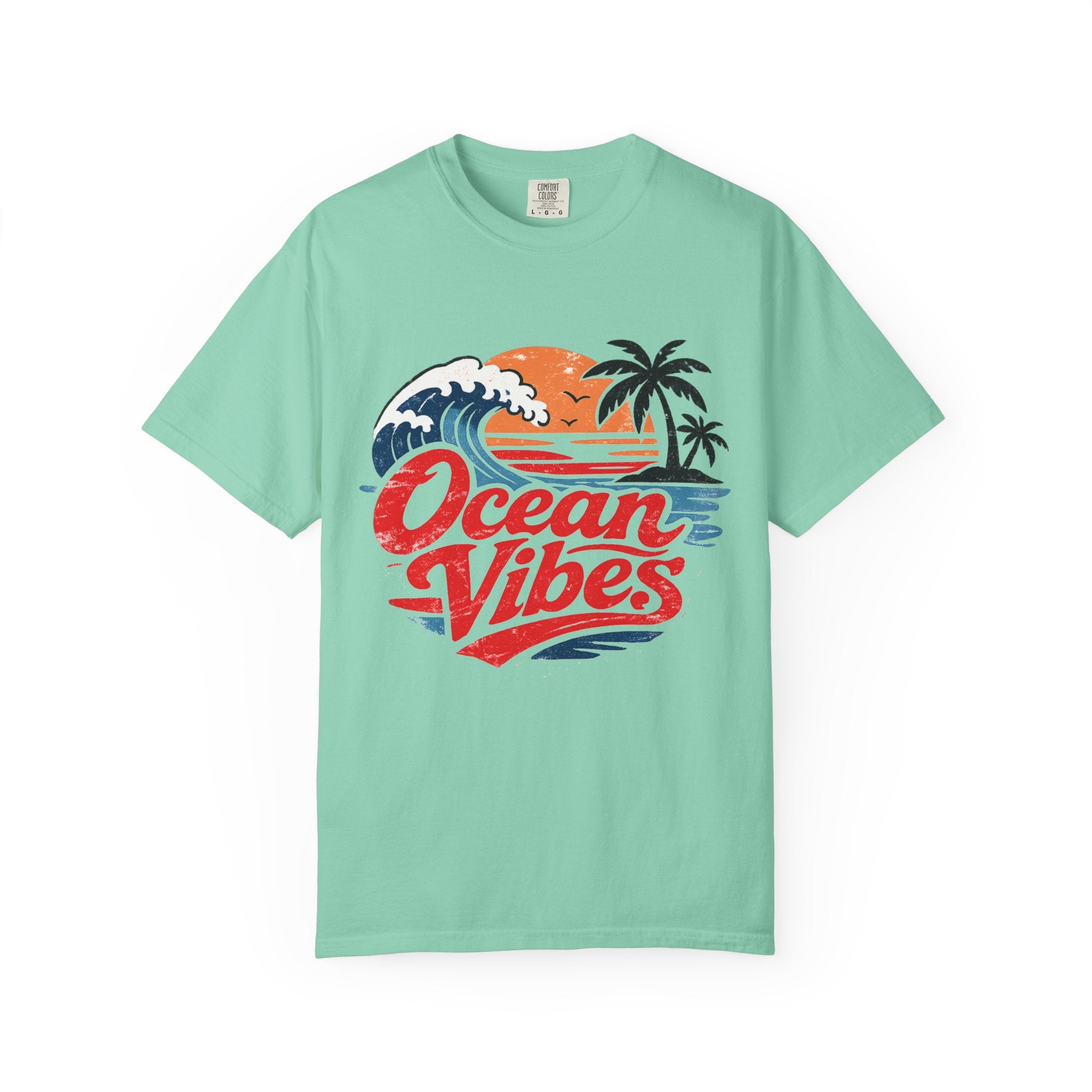 Ocean Vibes Beach Graphic Tee – Coastal Summer T-Shirt