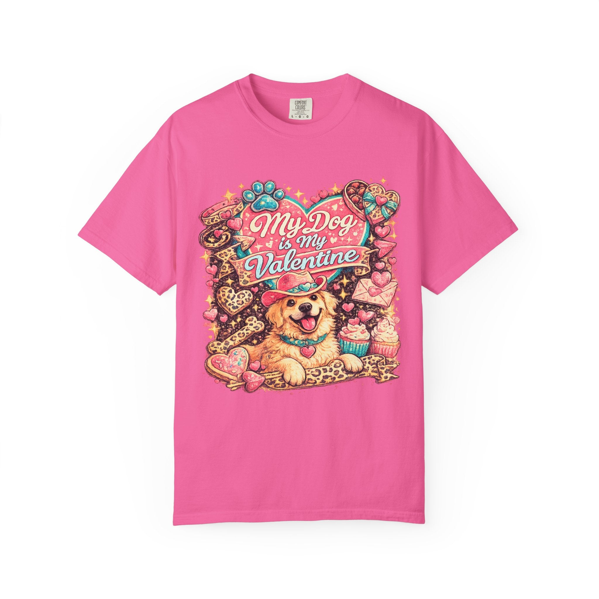 My Dog Is My Valentine Shirt – Vintage Dog Graphic Tee
