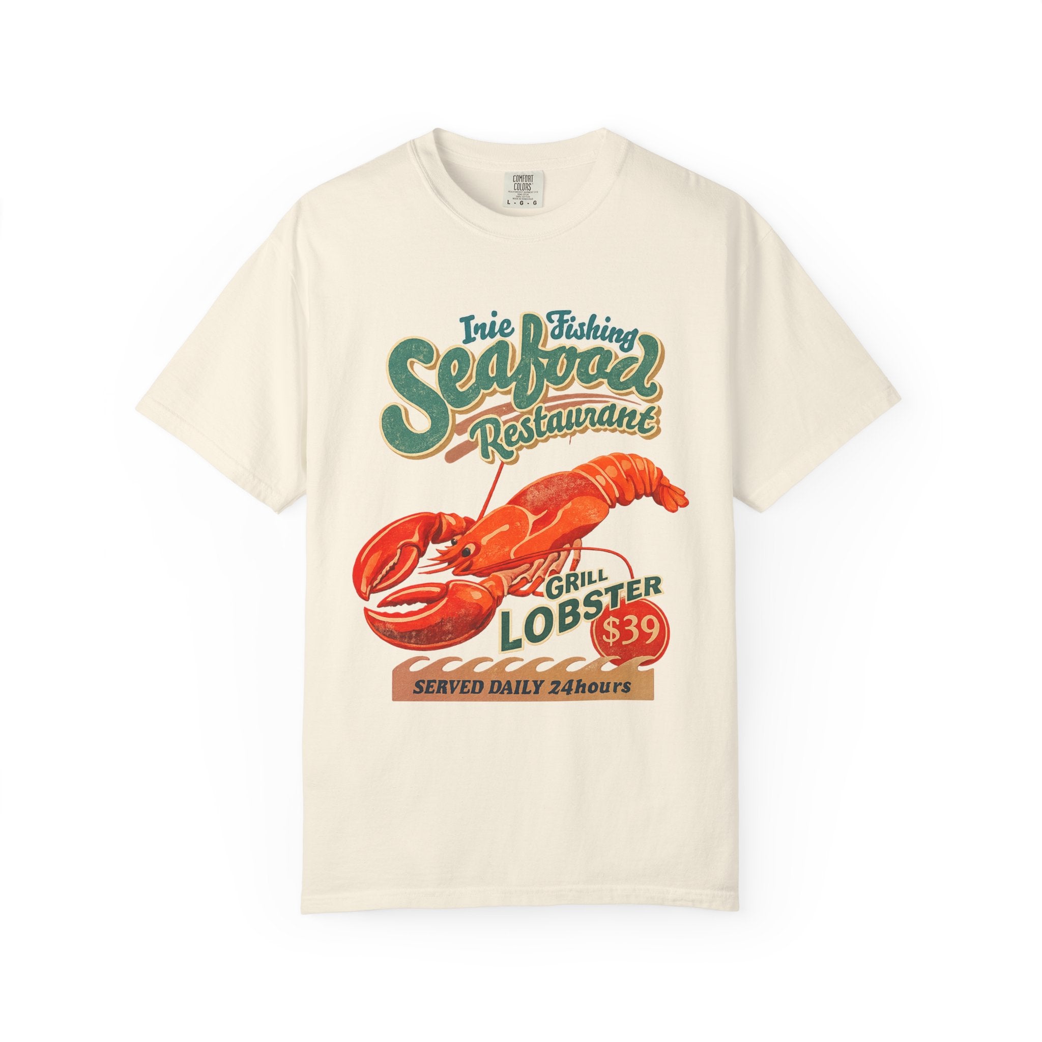 Seafood Restaurant Lobster T-Shirt — Vintage Grill Lobster 39 Tee