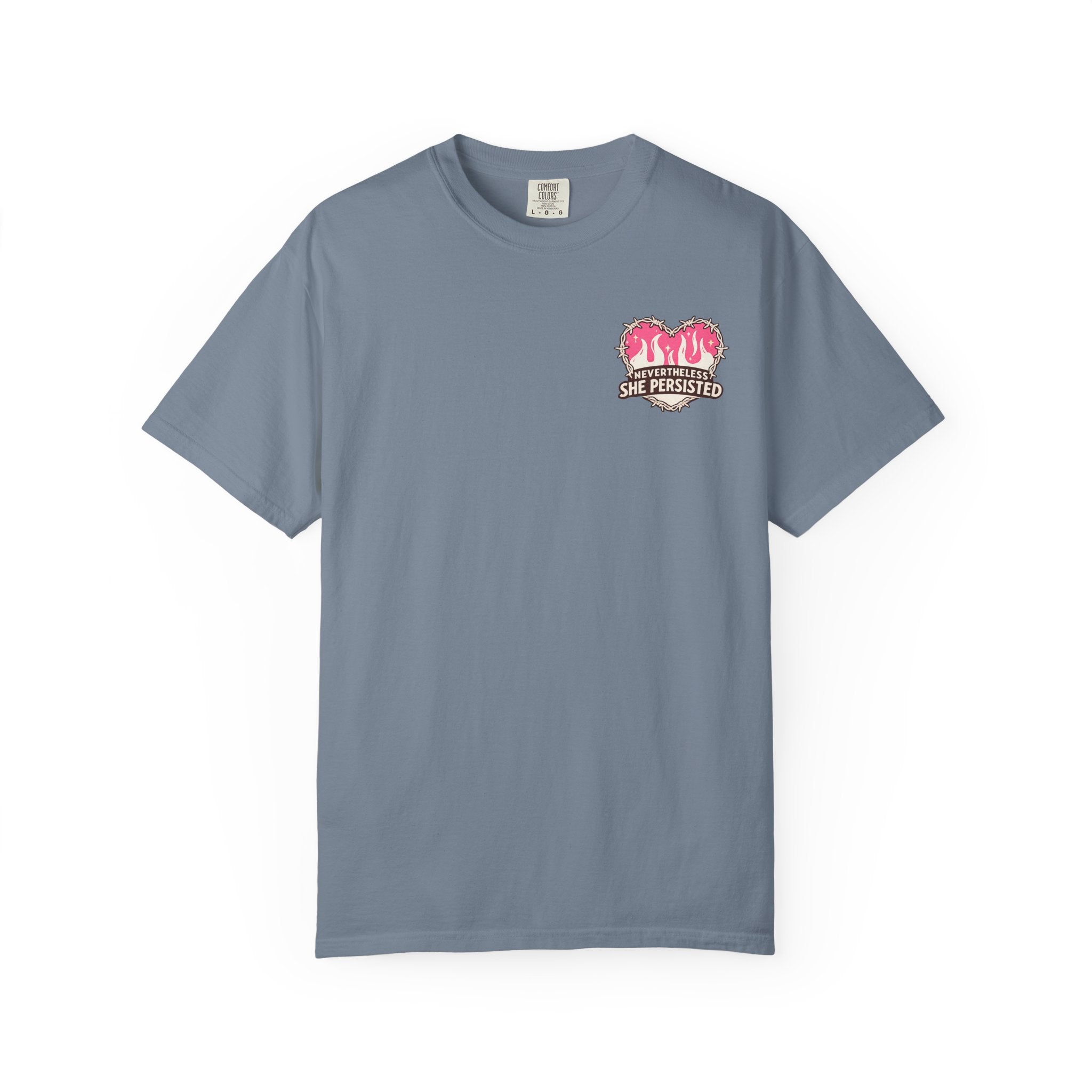 Nevertheless She Persisted Vintage Graphic Tee — Feminist Comfort Colors Tee