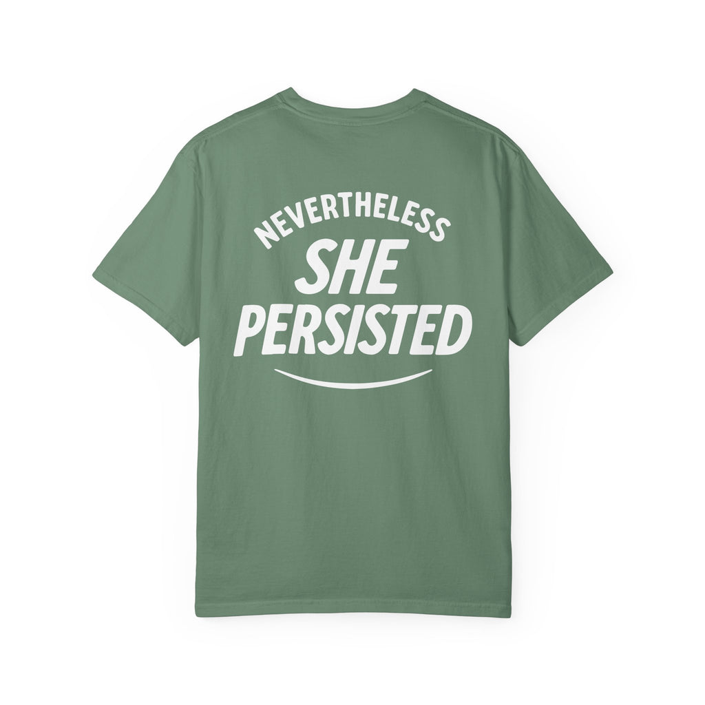 Nevertheless She Persisted Vintage Graphic Tee — Feminist Comfort Colors Tee