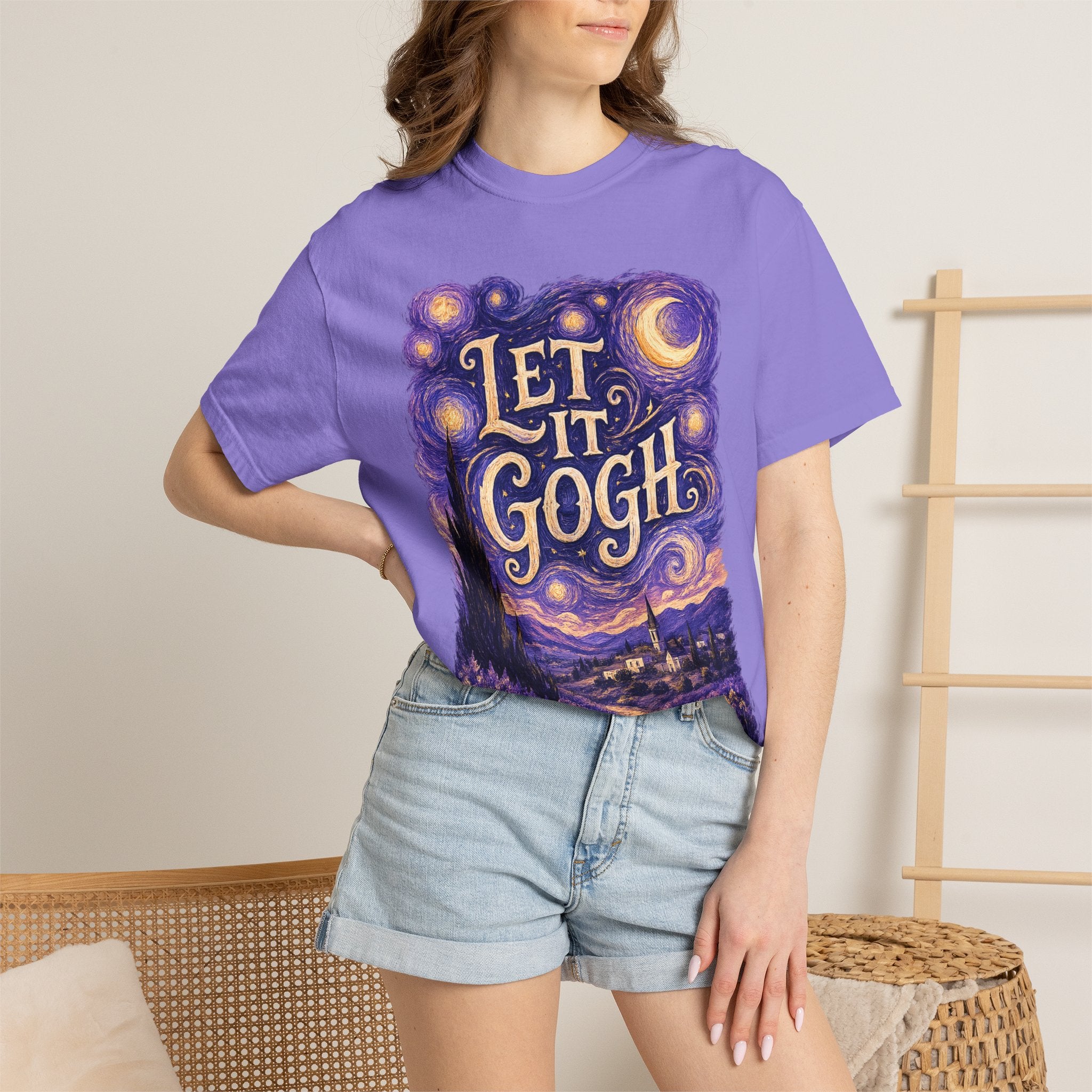 Let It Gogh T-Shirt — Van Gogh Starry Night Art Tee