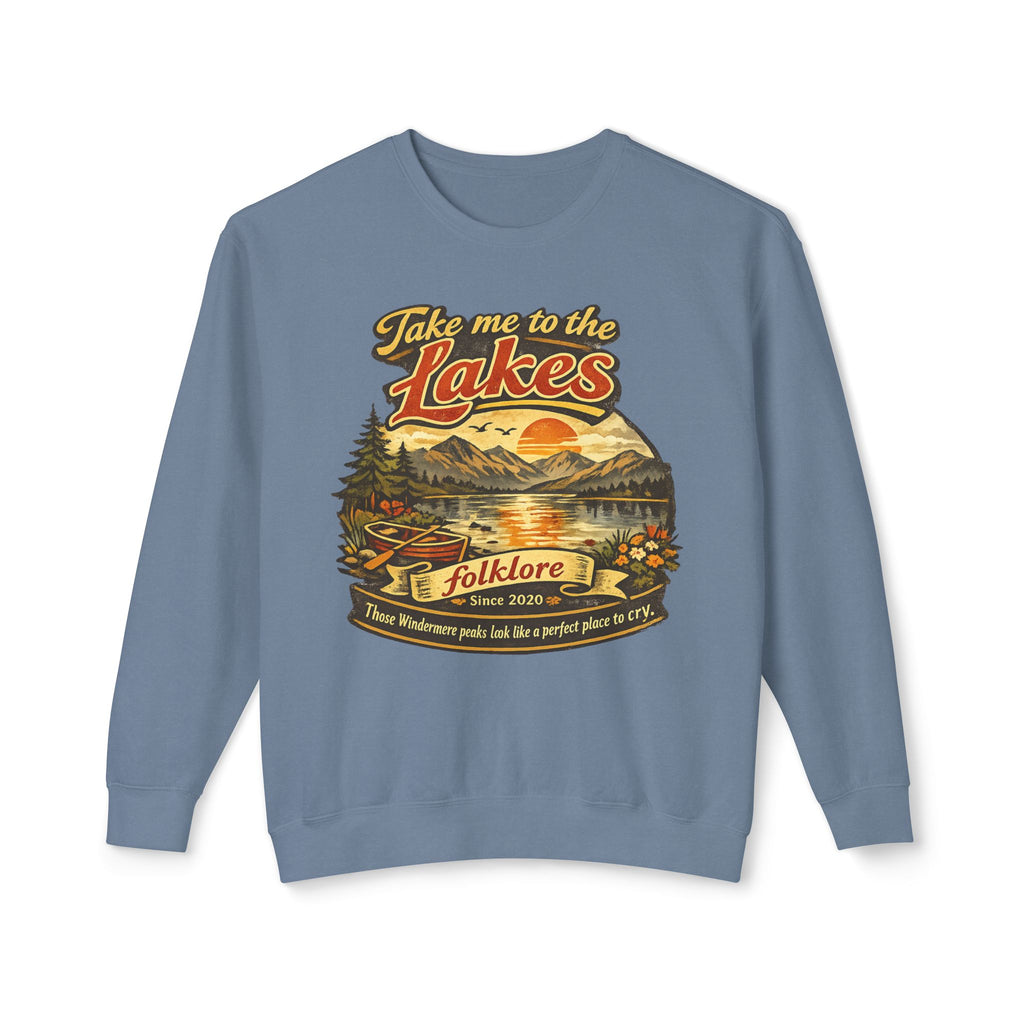 The Lakes Sweatshirt | Swift Crewneck | Vintage Retro Folklore | Era Music Lyrics | Gift for Fan | Oversized Unisex Comfort Colors