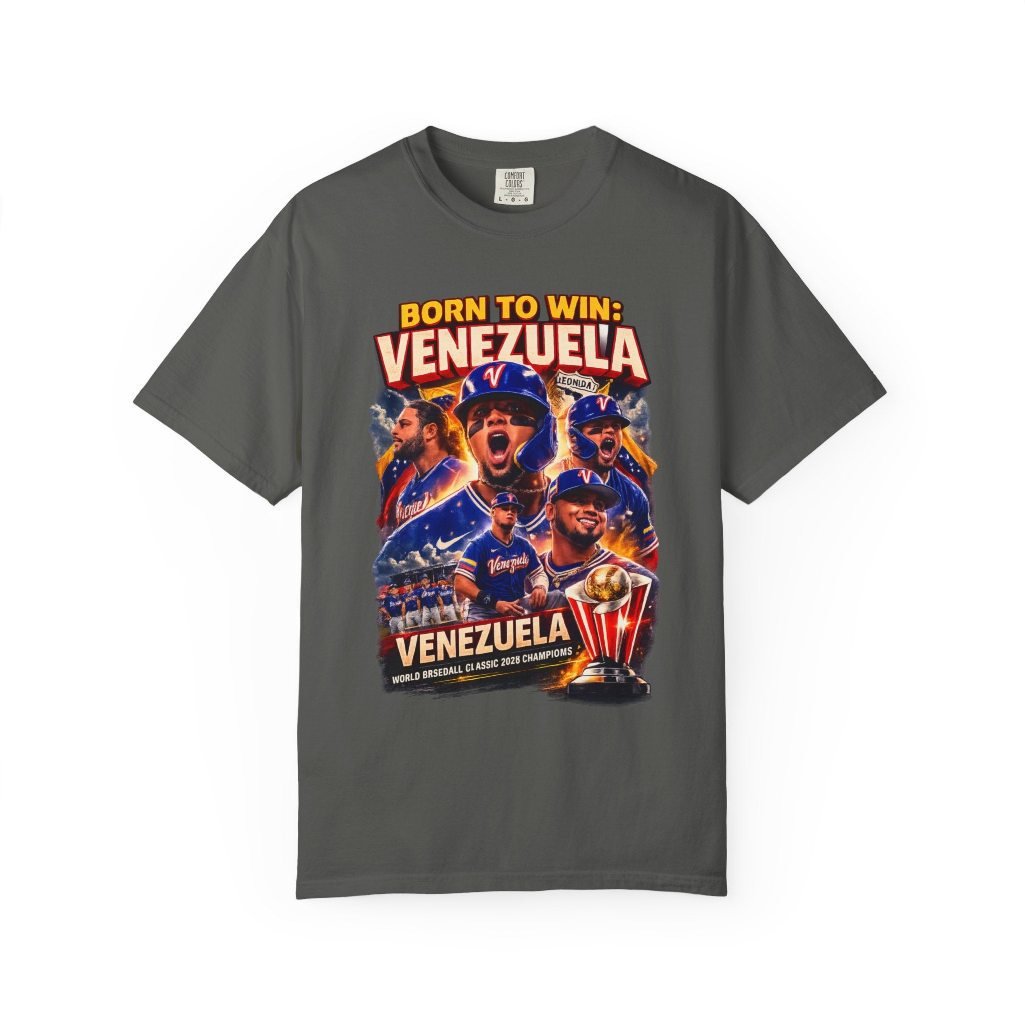 Venezuela WBC Champions 2026 T-Shirt — World Baseball Classic First Title Tee | Comfort Colors C1717 Vintage Baseball Shirt