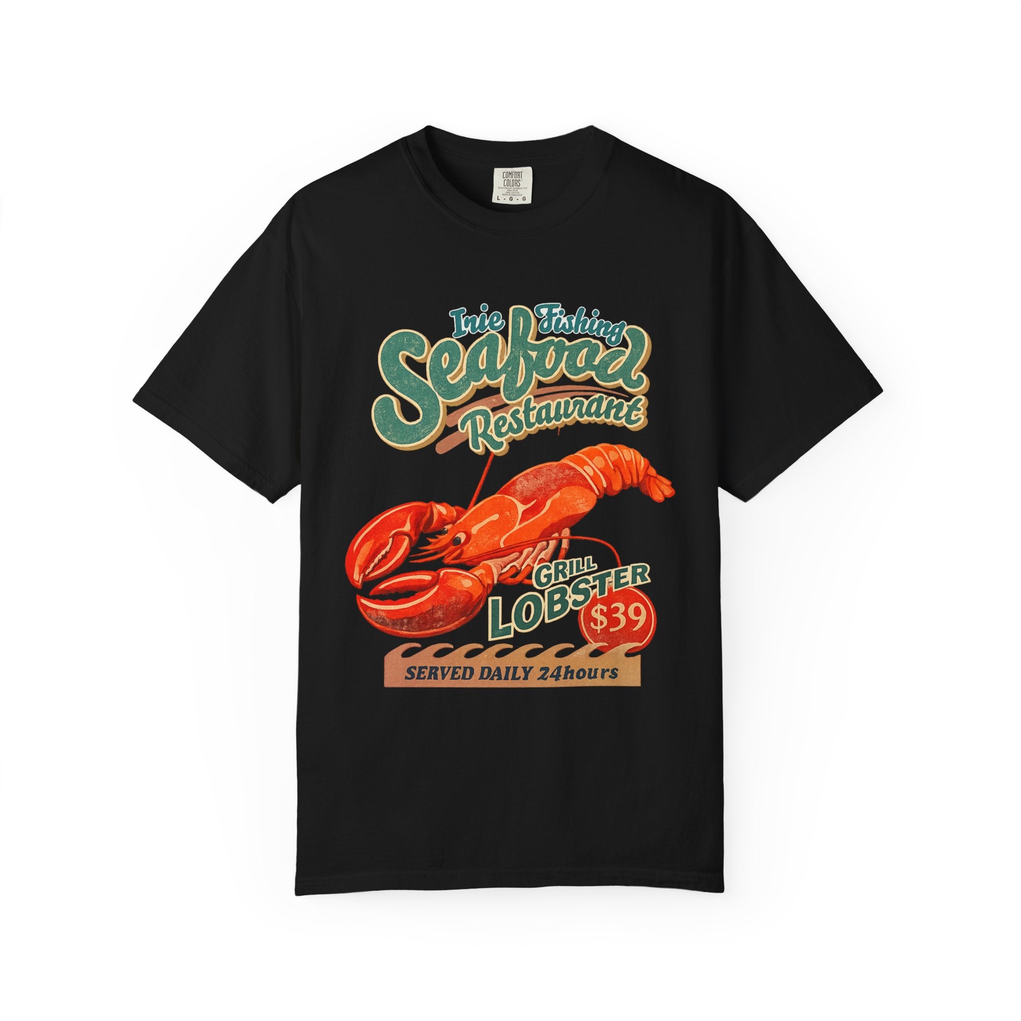 Seafood Restaurant Lobster T-Shirt — Vintage Grill Lobster 39 Tee