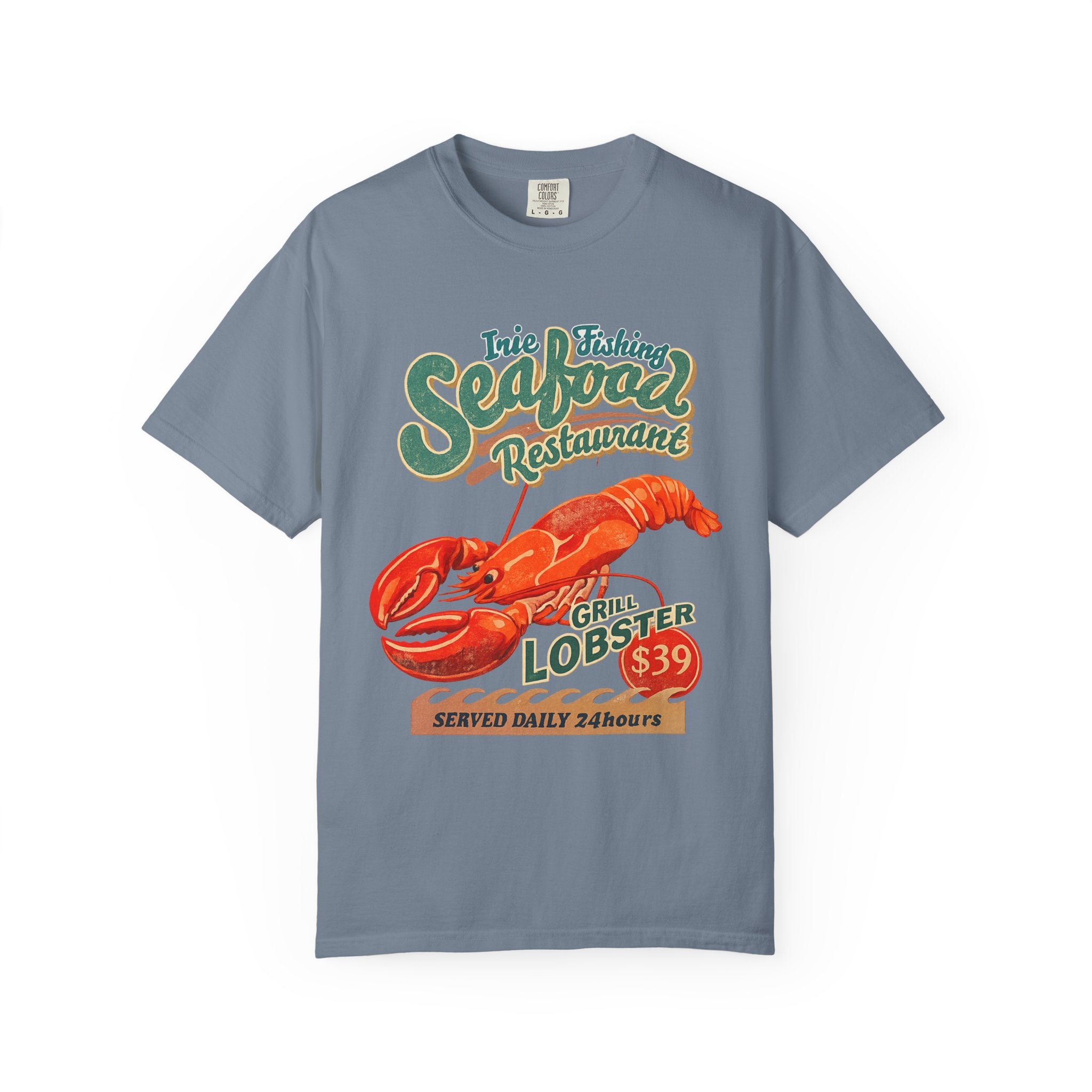 Seafood Restaurant Lobster T-Shirt — Vintage Grill Lobster 39 Tee