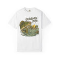 Garment-Dyed Vintage Graphic Tee — Heavyweight Unisex Cotton Shirt
