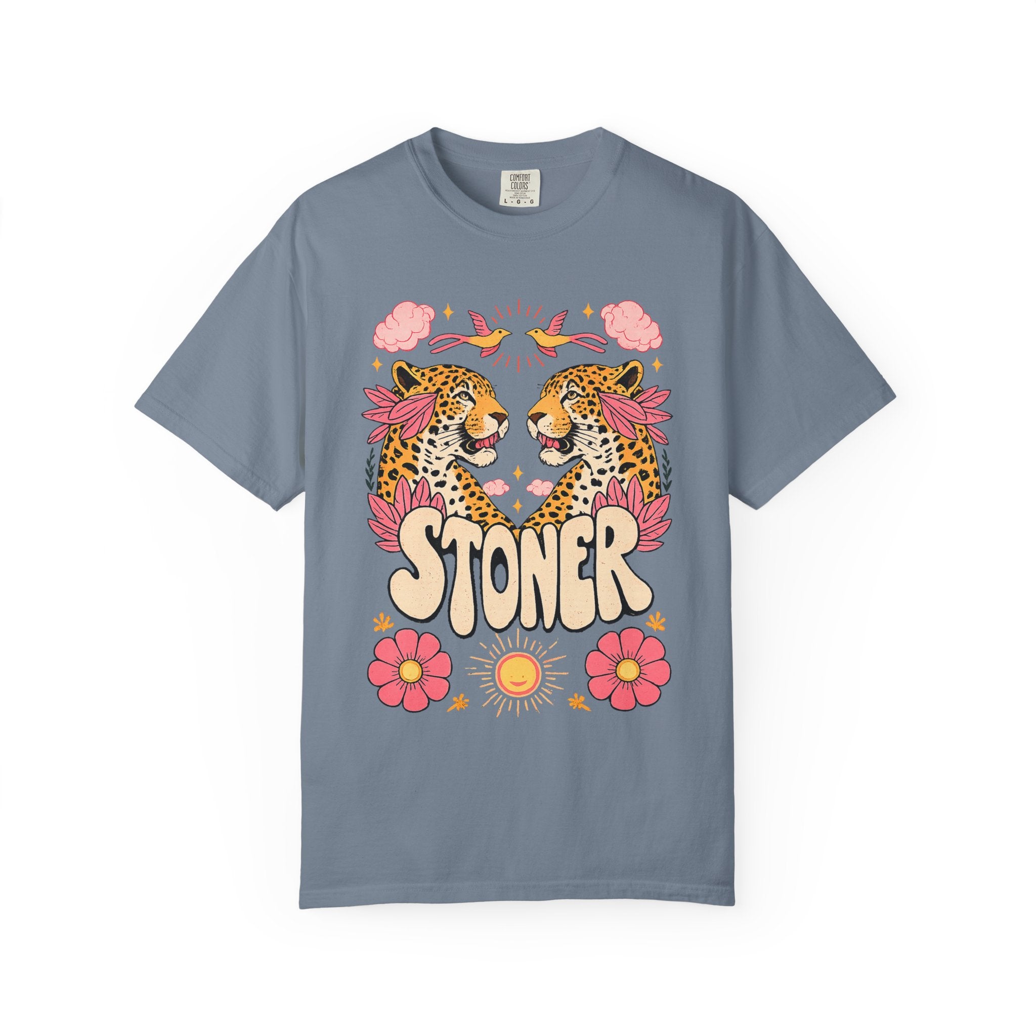 Comfort Colors 1717 Retro Stoner Leopard Graphic Tee