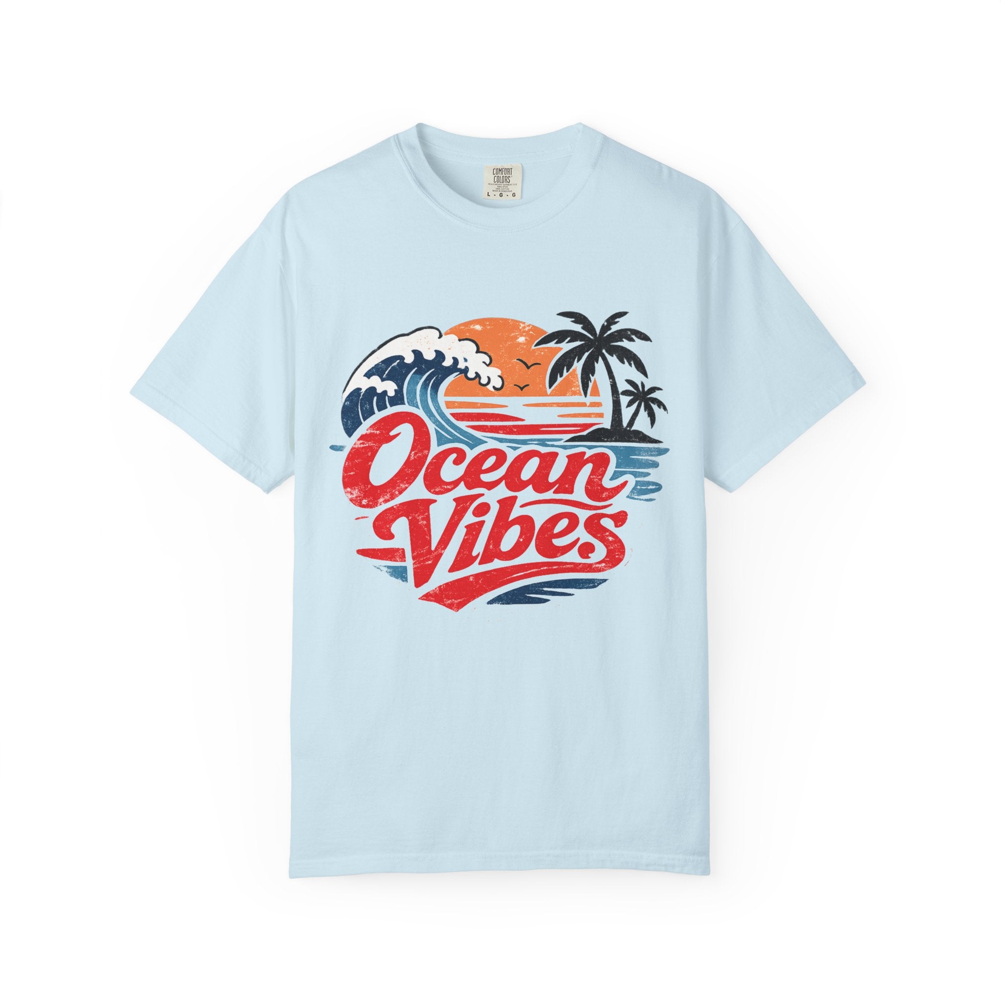 Ocean Vibes Beach Graphic Tee – Coastal Summer T-Shirt