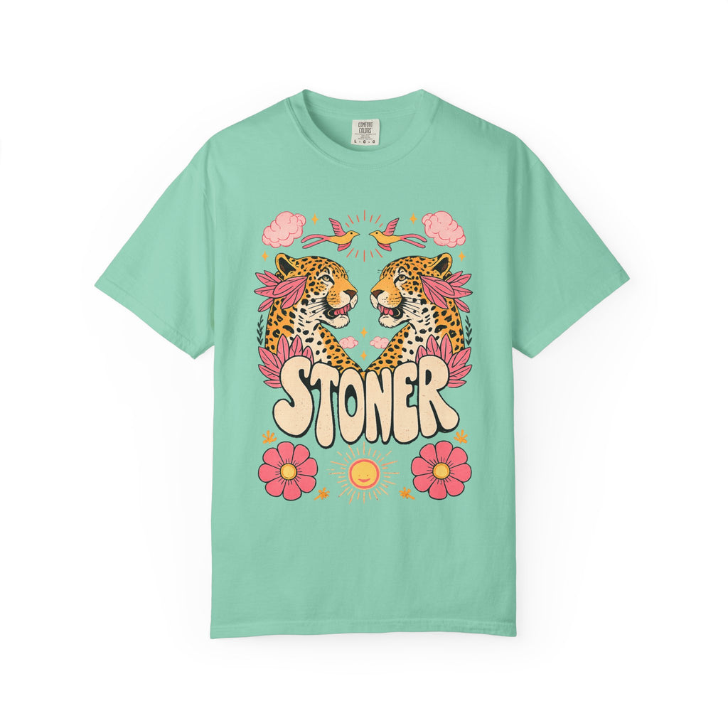 Comfort Colors 1717 Retro Stoner Leopard Graphic Tee