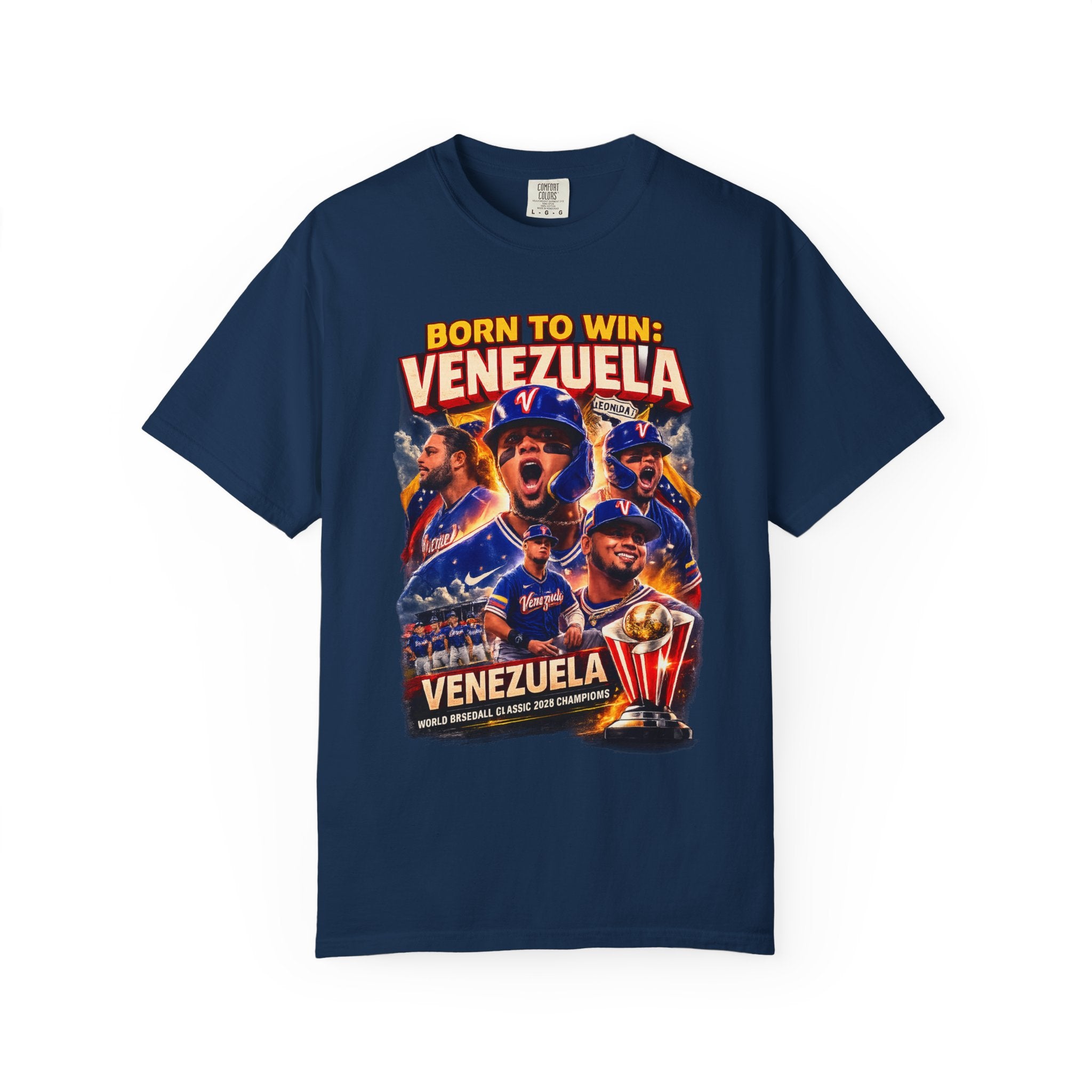 Venezuela WBC Champions 2026 T-Shirt — World Baseball Classic First Title Tee | Comfort Colors C1717 Vintage Baseball Shirt