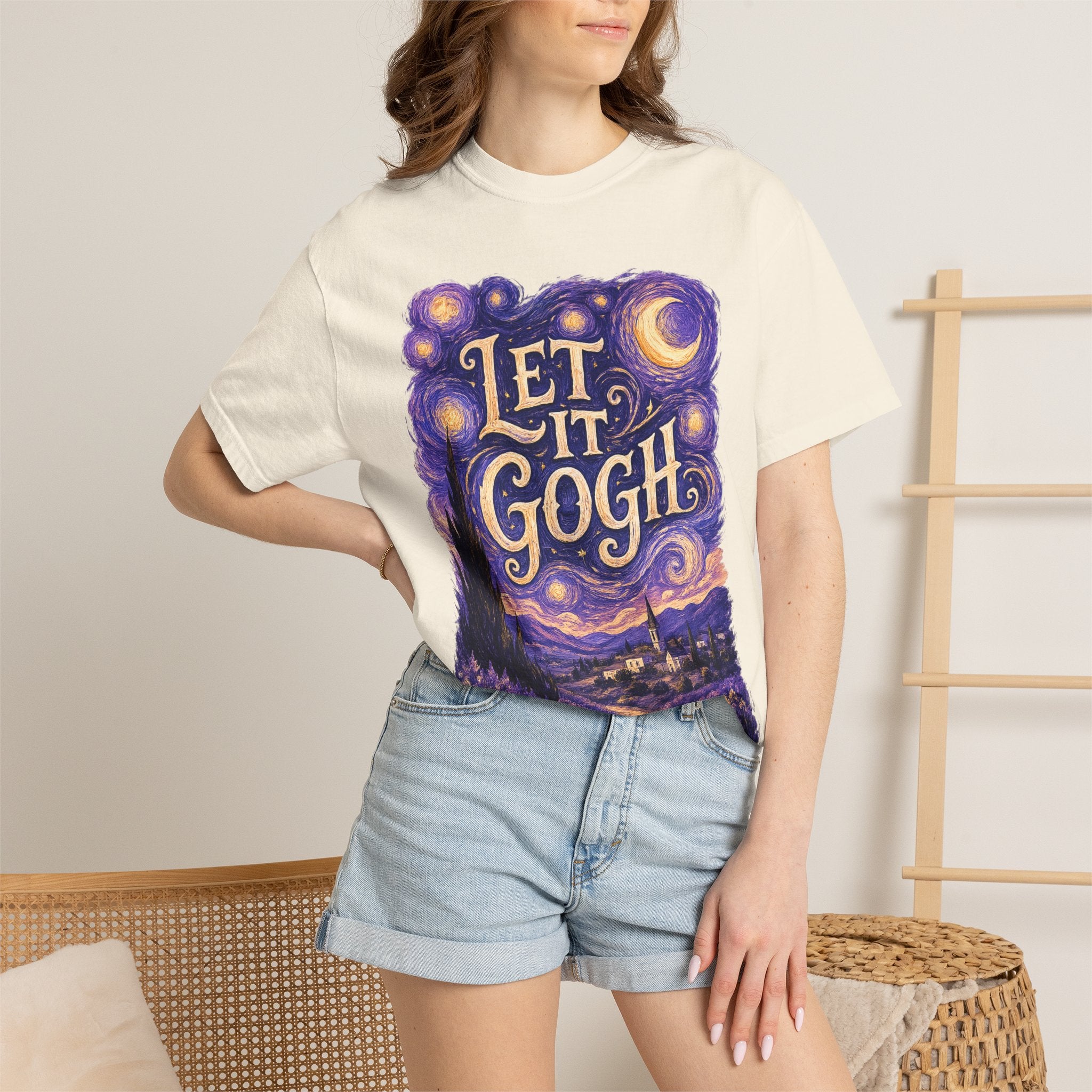Let It Gogh T-Shirt — Van Gogh Starry Night Art Tee