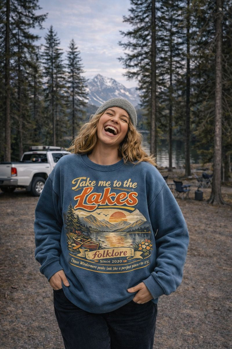 The Lakes Sweatshirt | Swift Crewneck | Vintage Retro Folklore | Era Music Lyrics | Gift for Fan | Oversized Unisex Comfort Colors