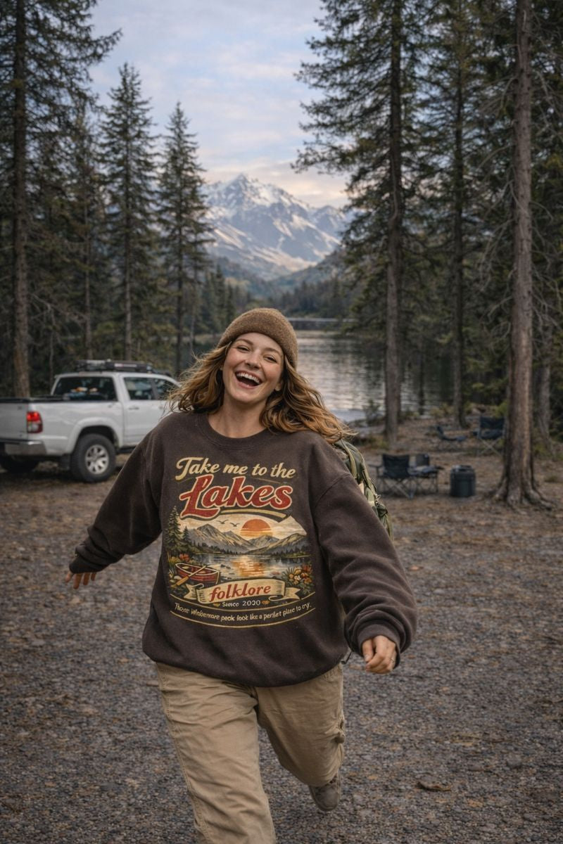 The Lakes Sweatshirt | Swift Crewneck | Vintage Retro Folklore | Era Music Lyrics | Gift for Fan | Oversized Unisex Comfort Colors