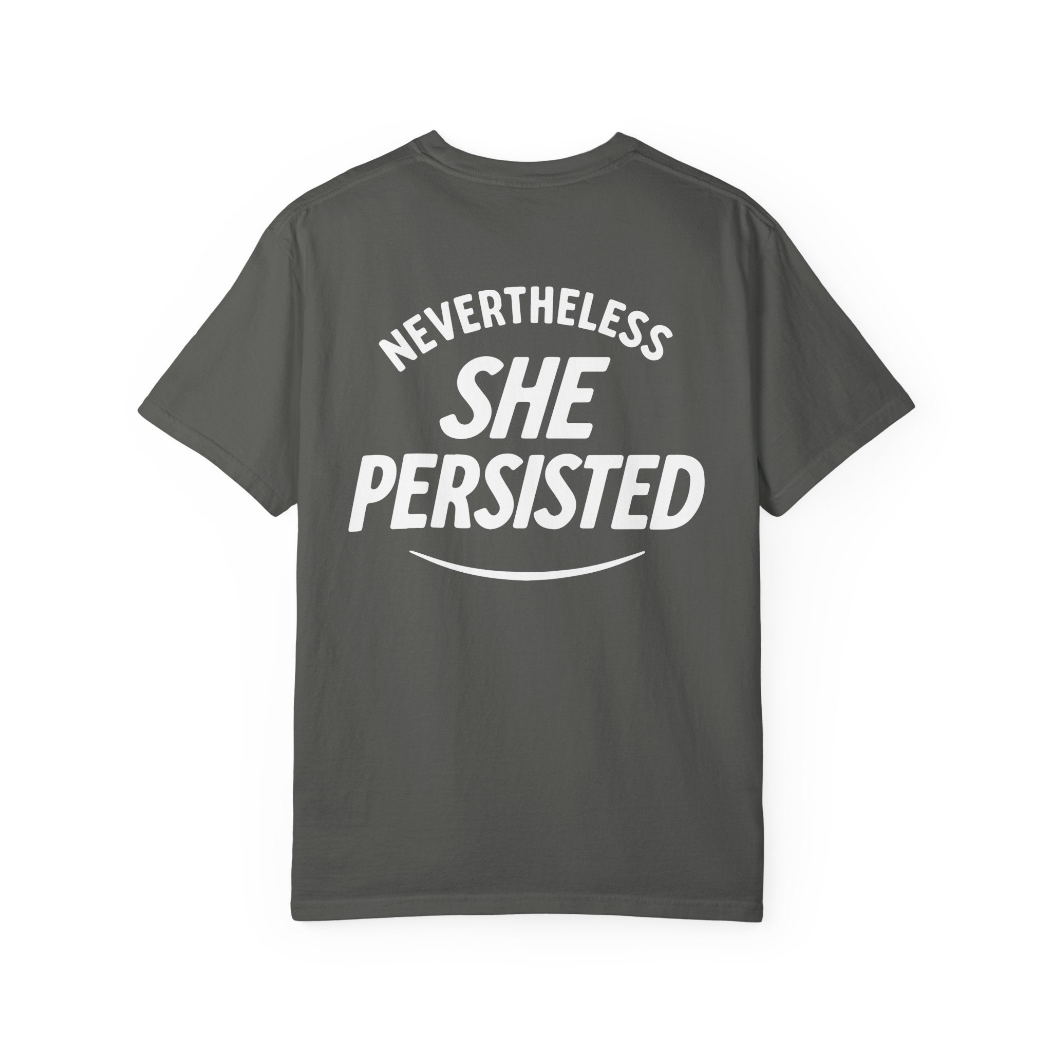 Nevertheless She Persisted Vintage Graphic Tee — Feminist Comfort Colors Tee