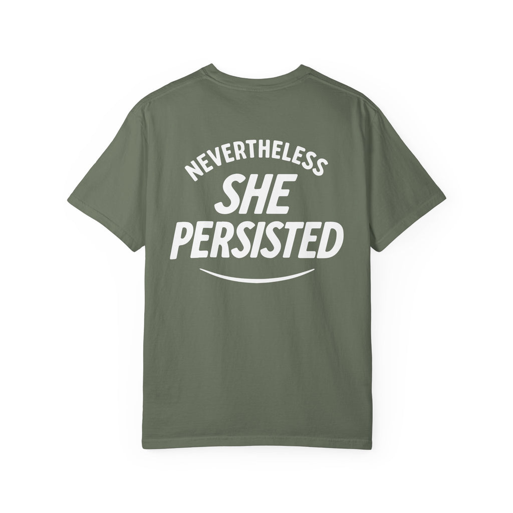 Nevertheless She Persisted Vintage Graphic Tee — Feminist Comfort Colors Tee