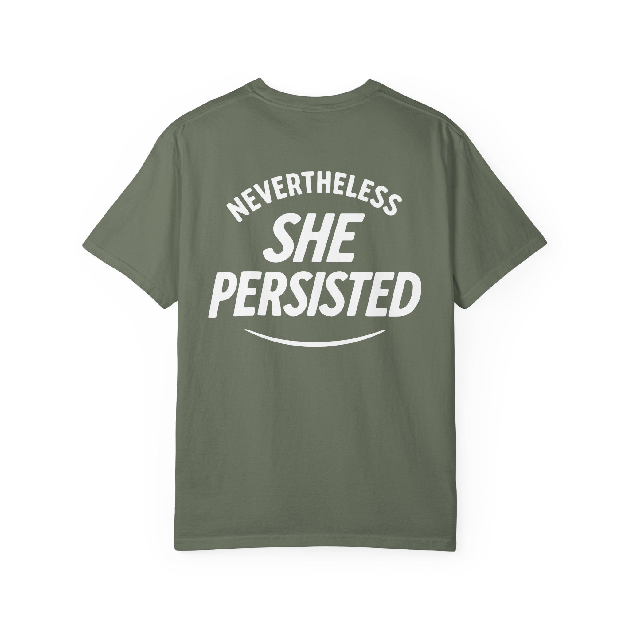 Nevertheless She Persisted Vintage Graphic Tee — Feminist Comfort Colors Tee