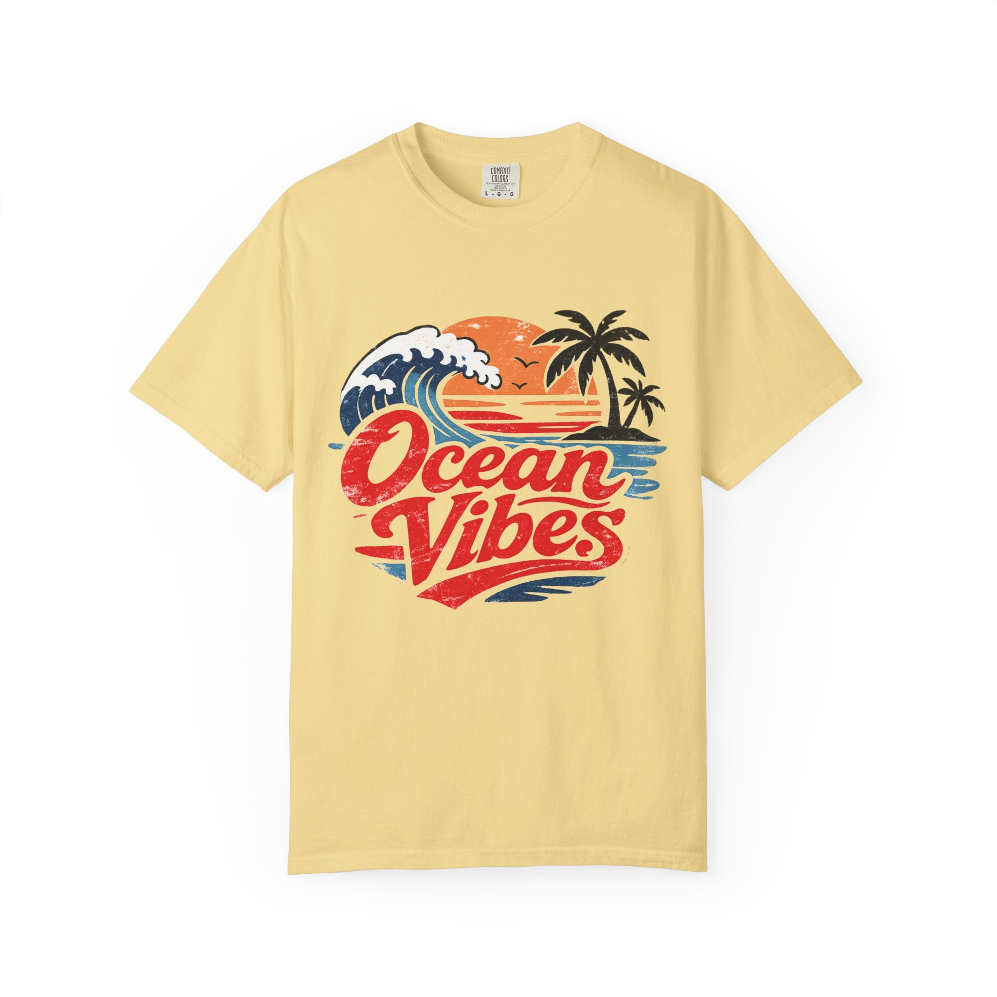 Ocean Vibes Beach Graphic Tee – Coastal Summer T-Shirt