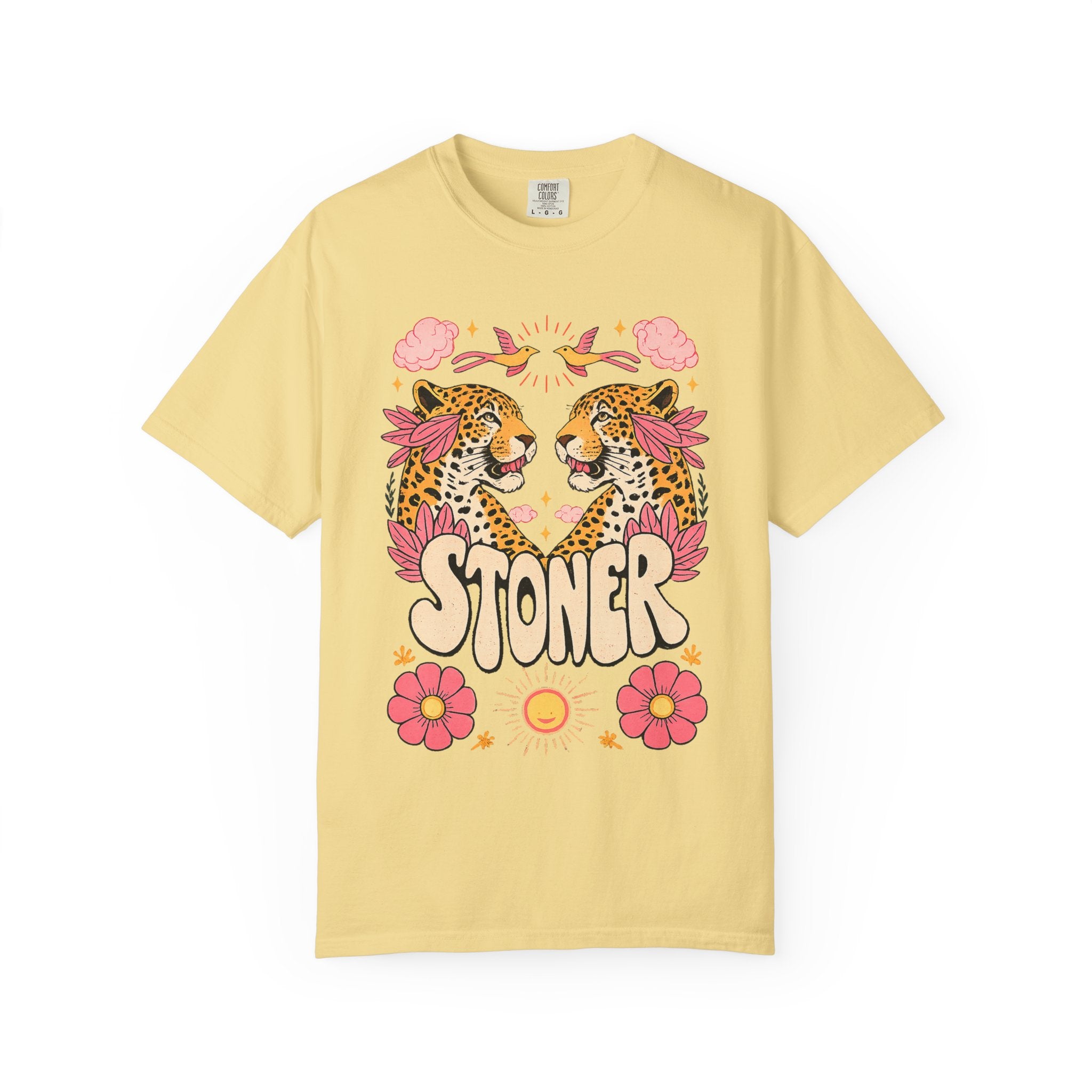 Comfort Colors 1717 Retro Stoner Leopard Graphic Tee
