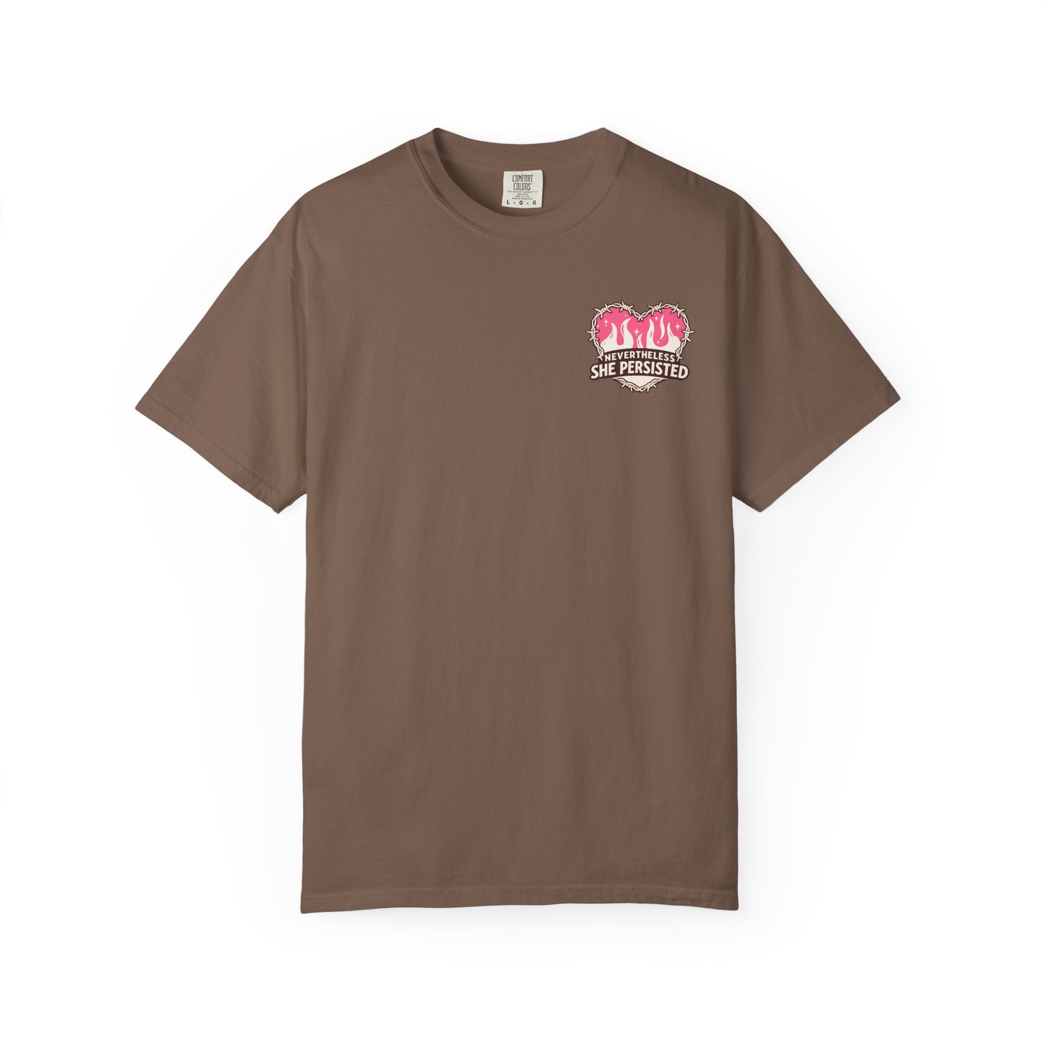 Nevertheless She Persisted Vintage Graphic Tee — Feminist Comfort Colors Tee