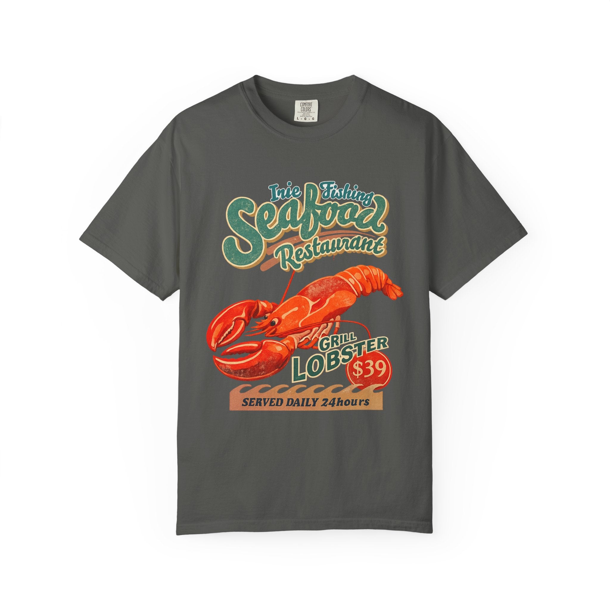 Seafood Restaurant Lobster T-Shirt — Vintage Grill Lobster 39 Tee
