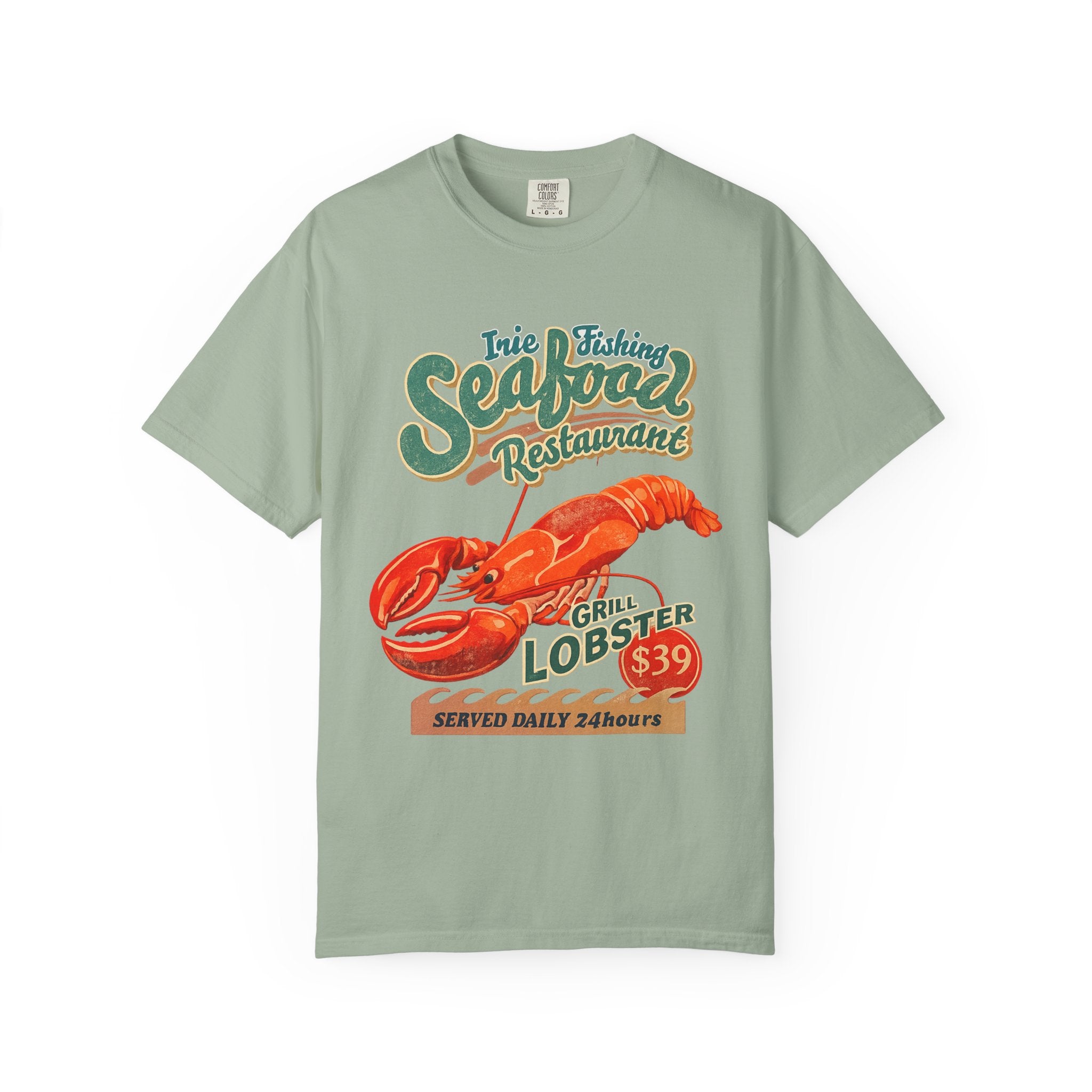 Seafood Restaurant Lobster T-Shirt — Vintage Grill Lobster 39 Tee