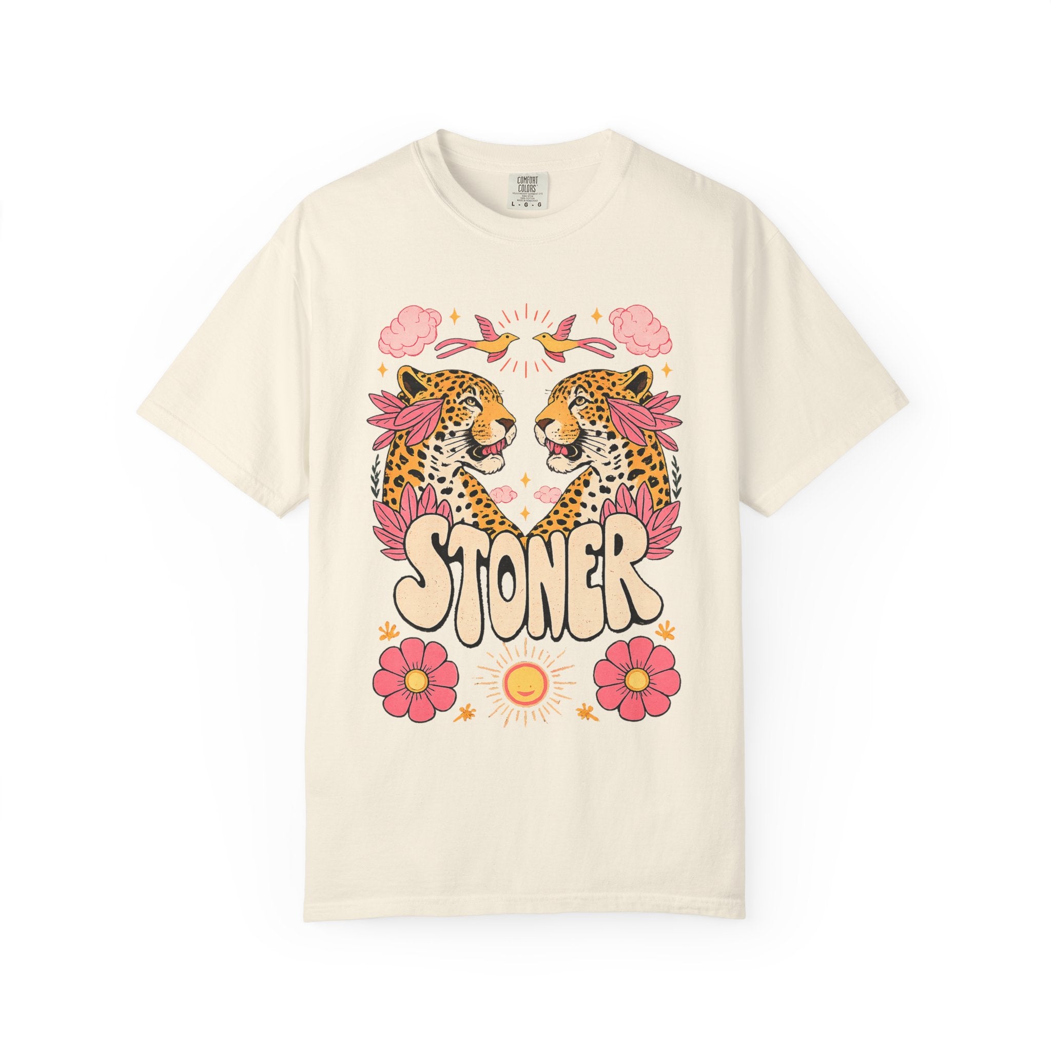 Comfort Colors 1717 Retro Stoner Leopard Graphic Tee