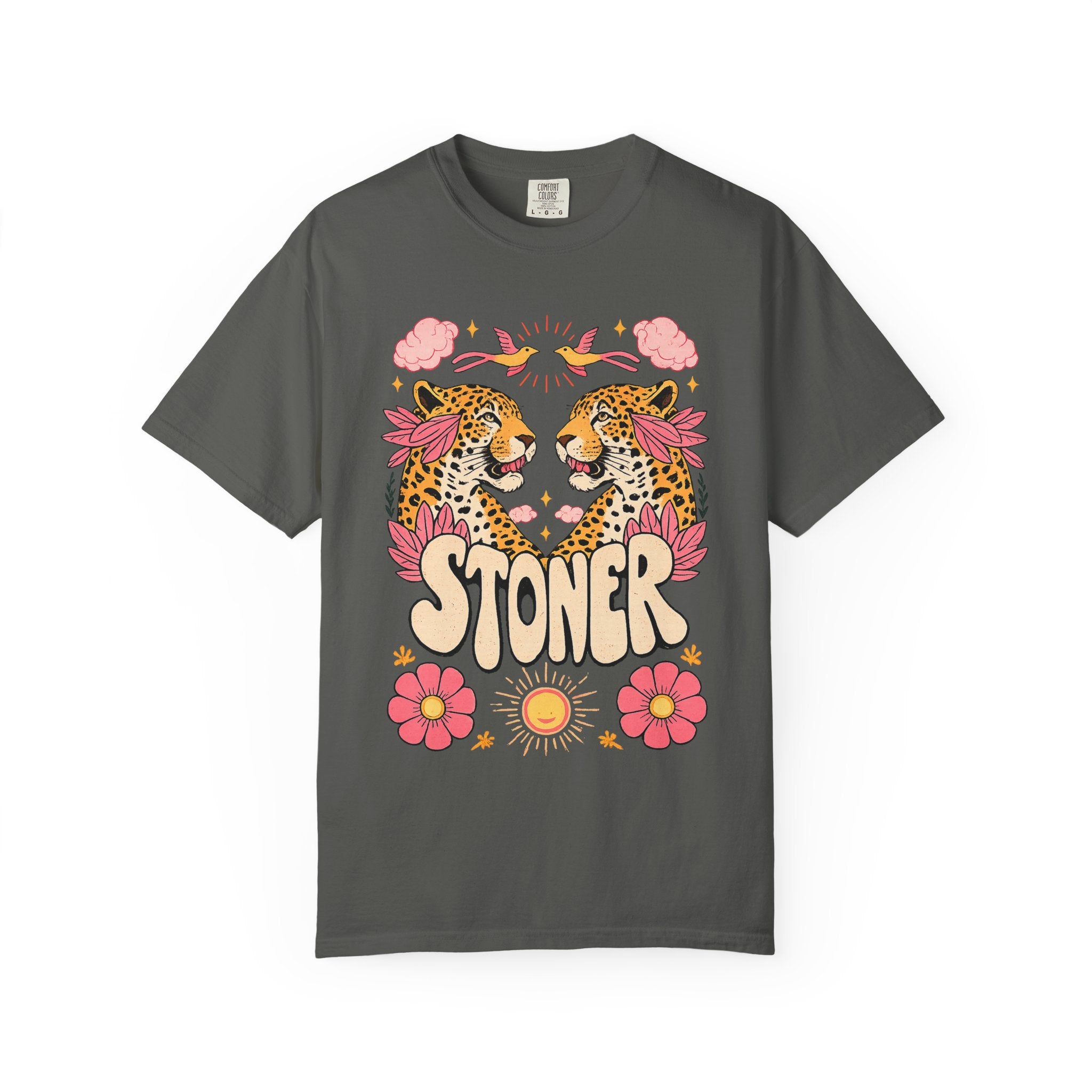Comfort Colors 1717 Retro Stoner Leopard Graphic Tee
