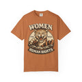 Women's Human Rights Graphic Tee | Vintage Cat Design | Comfort Colors