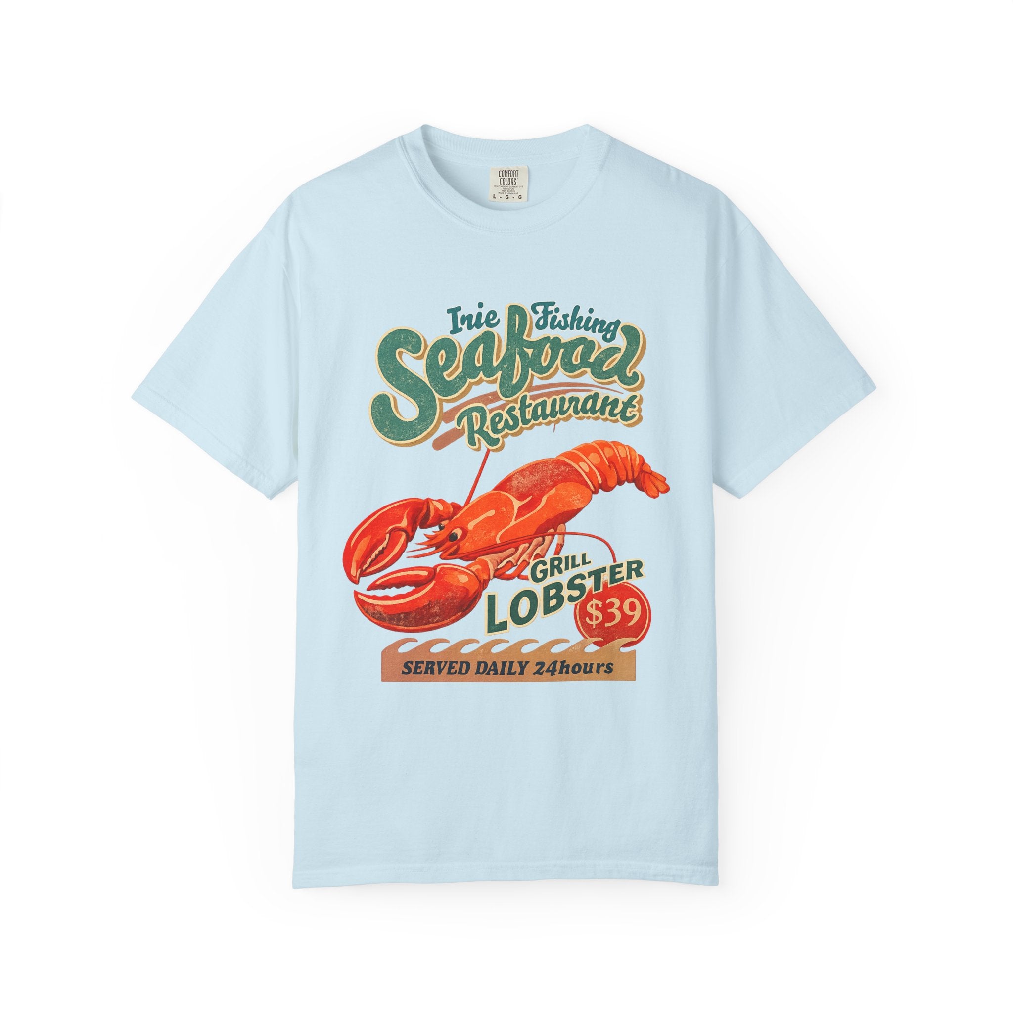 Seafood Restaurant Lobster T-Shirt — Vintage Grill Lobster 39 Tee
