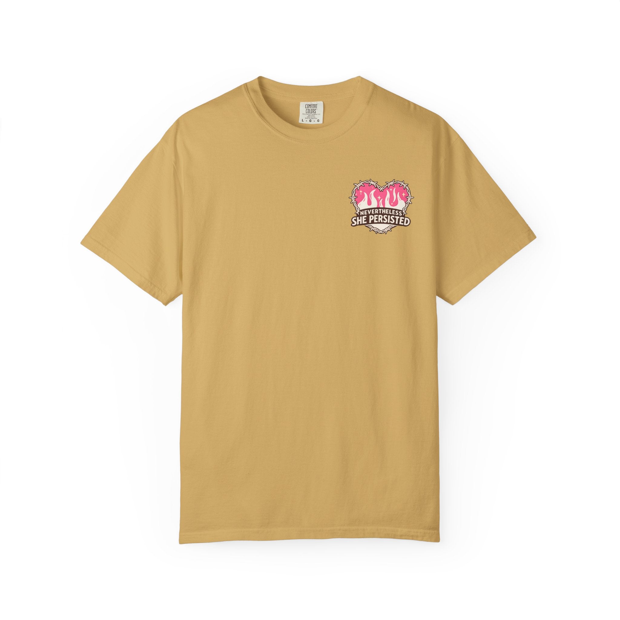 Nevertheless She Persisted Vintage Graphic Tee — Feminist Comfort Colors Tee