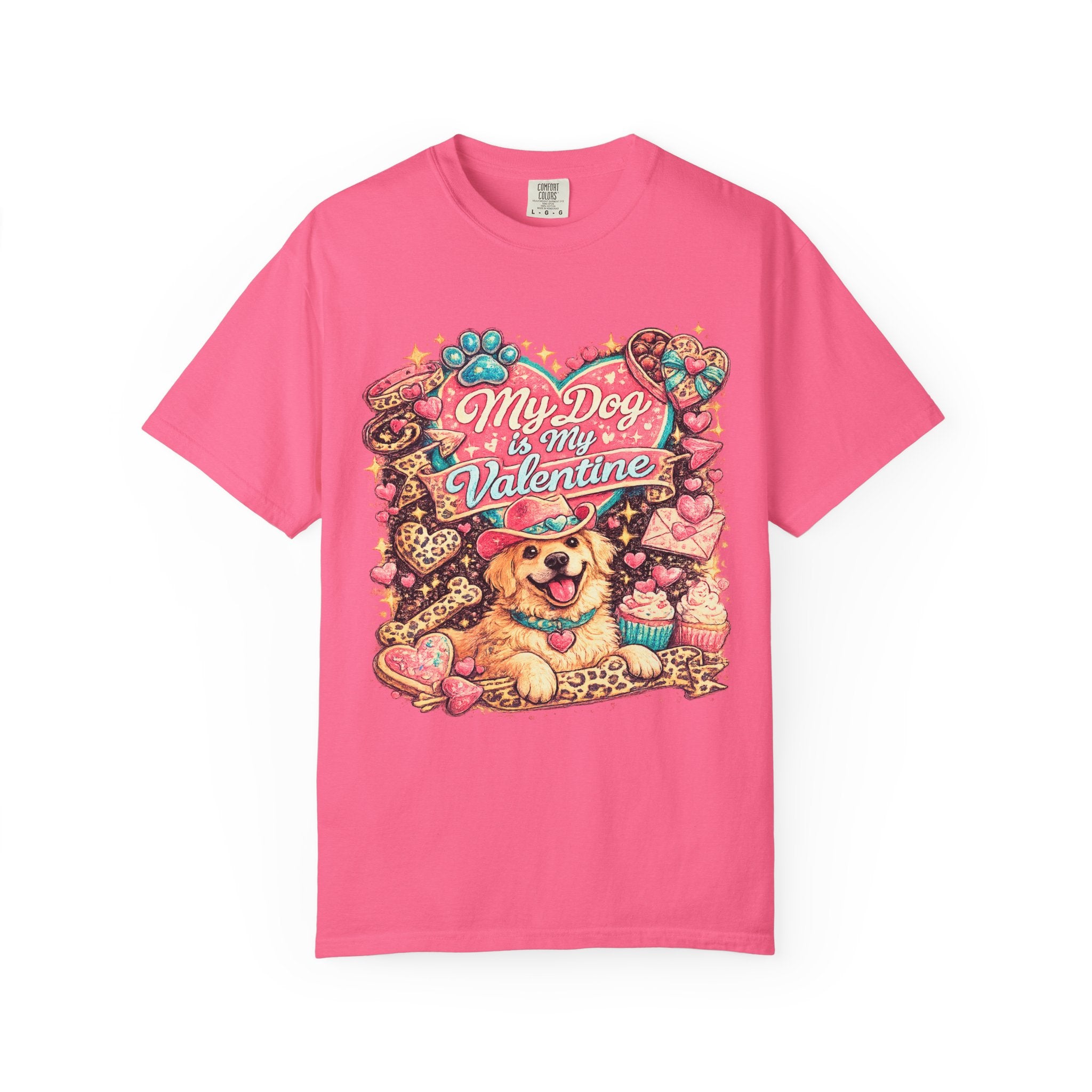 My Dog Is My Valentine Shirt – Vintage Dog Graphic Tee