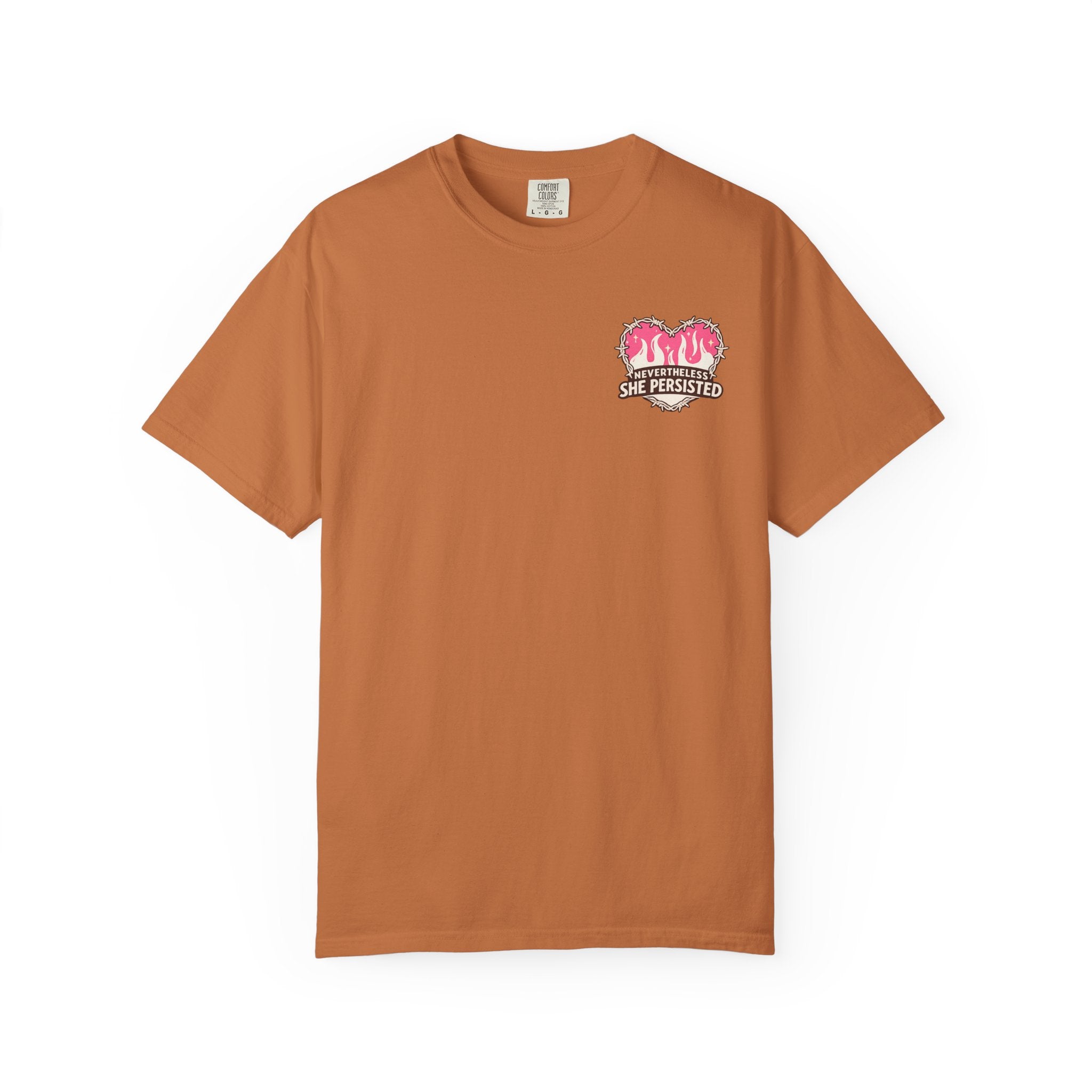 Nevertheless She Persisted Vintage Graphic Tee — Feminist Comfort Colors Tee