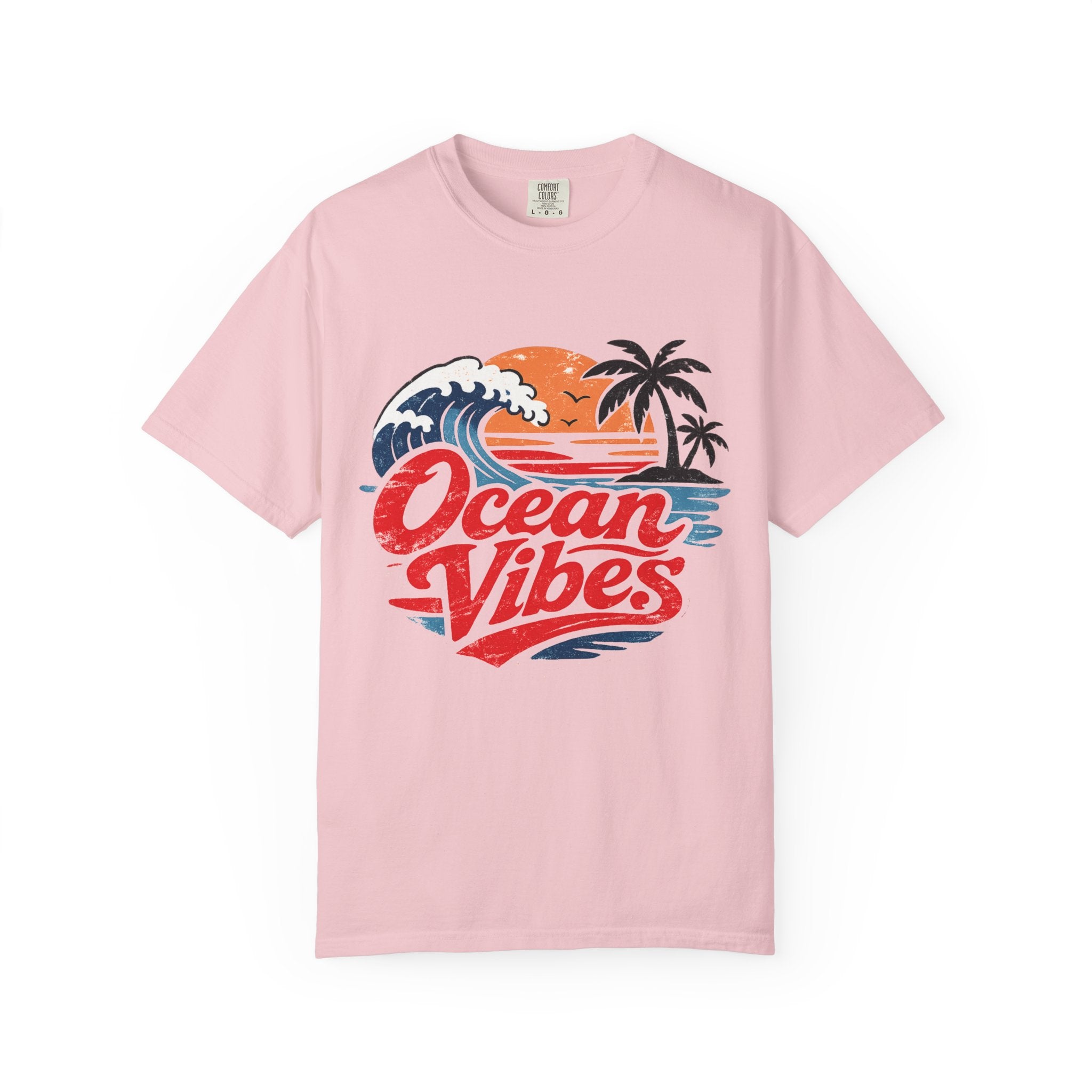 Ocean Vibes Beach Graphic Tee – Coastal Summer T-Shirt