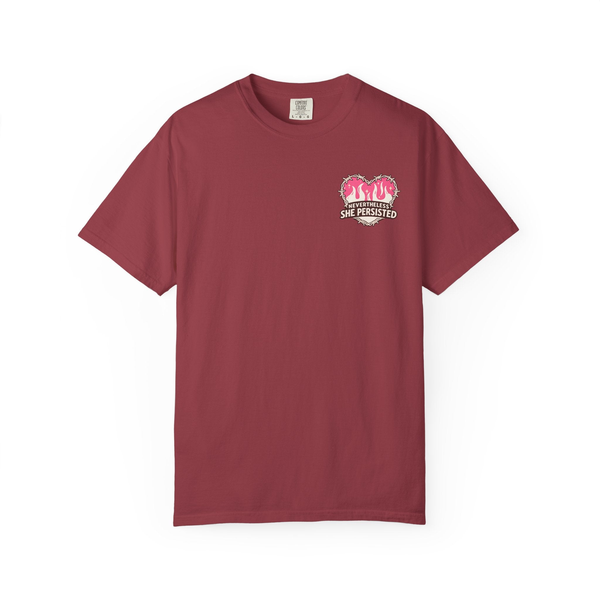 Nevertheless She Persisted Vintage Graphic Tee — Feminist Comfort Colors Tee