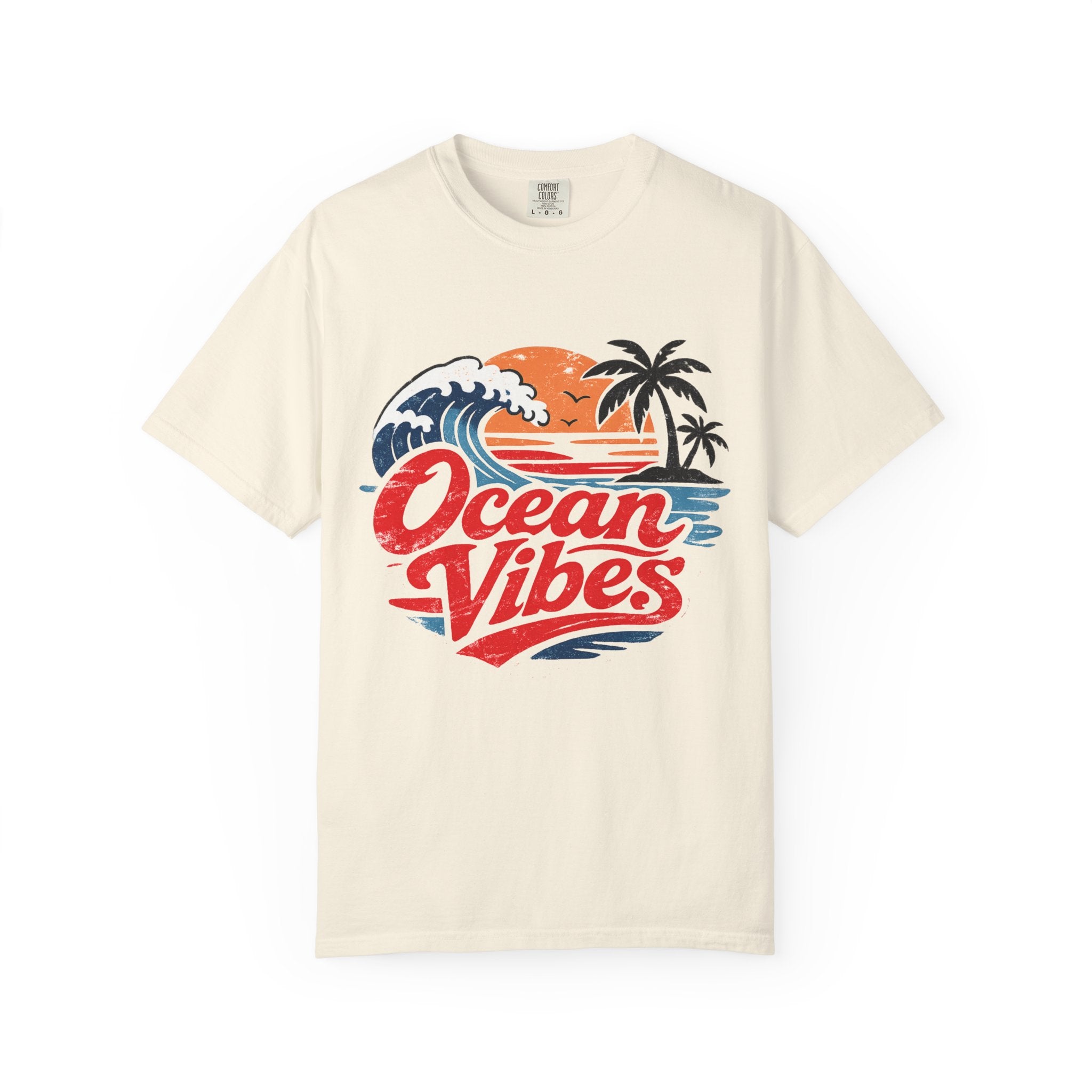 Ocean Vibes Beach Graphic Tee – Coastal Summer T-Shirt