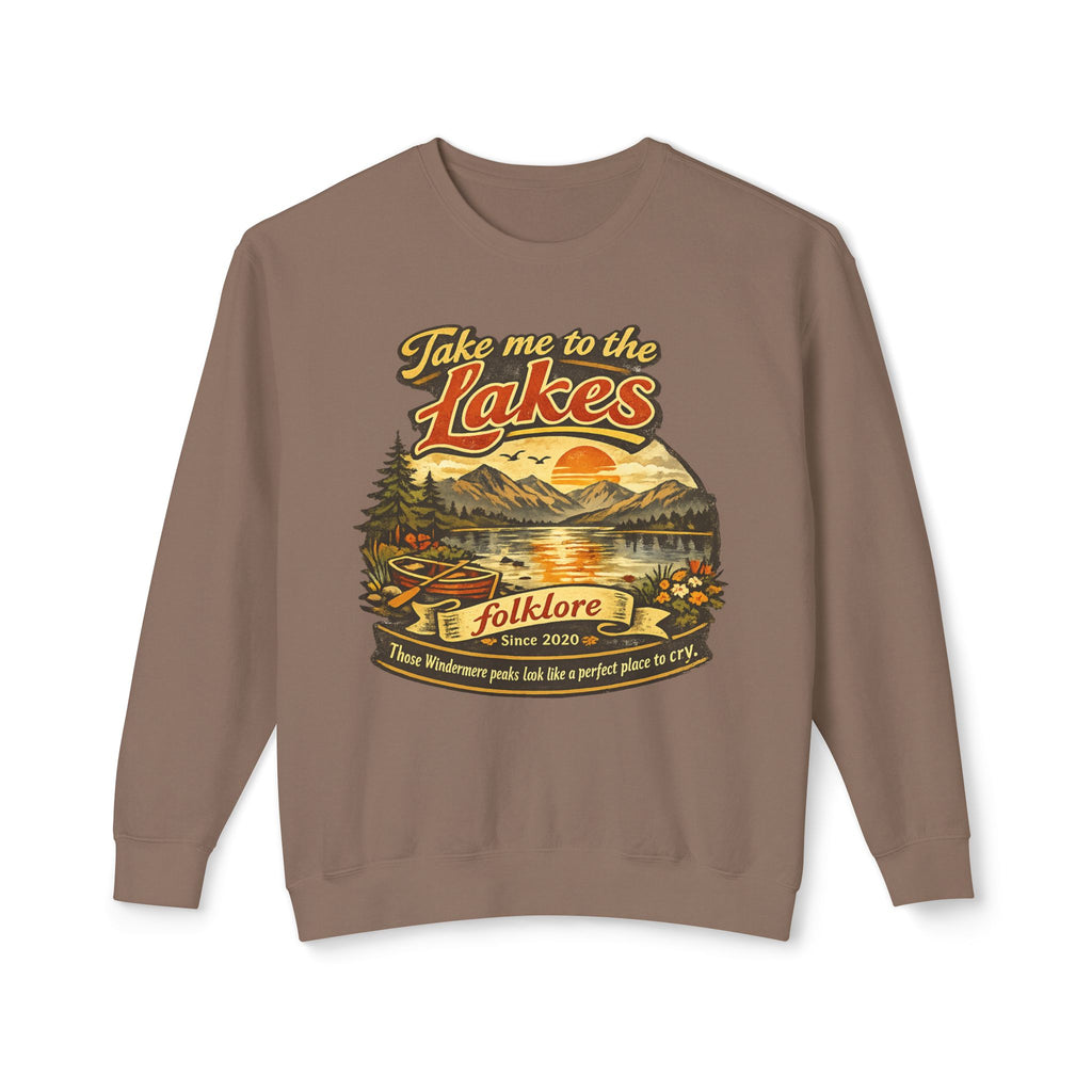 The Lakes Sweatshirt | Swift Crewneck | Vintage Retro Folklore | Era Music Lyrics | Gift for Fan | Oversized Unisex Comfort Colors